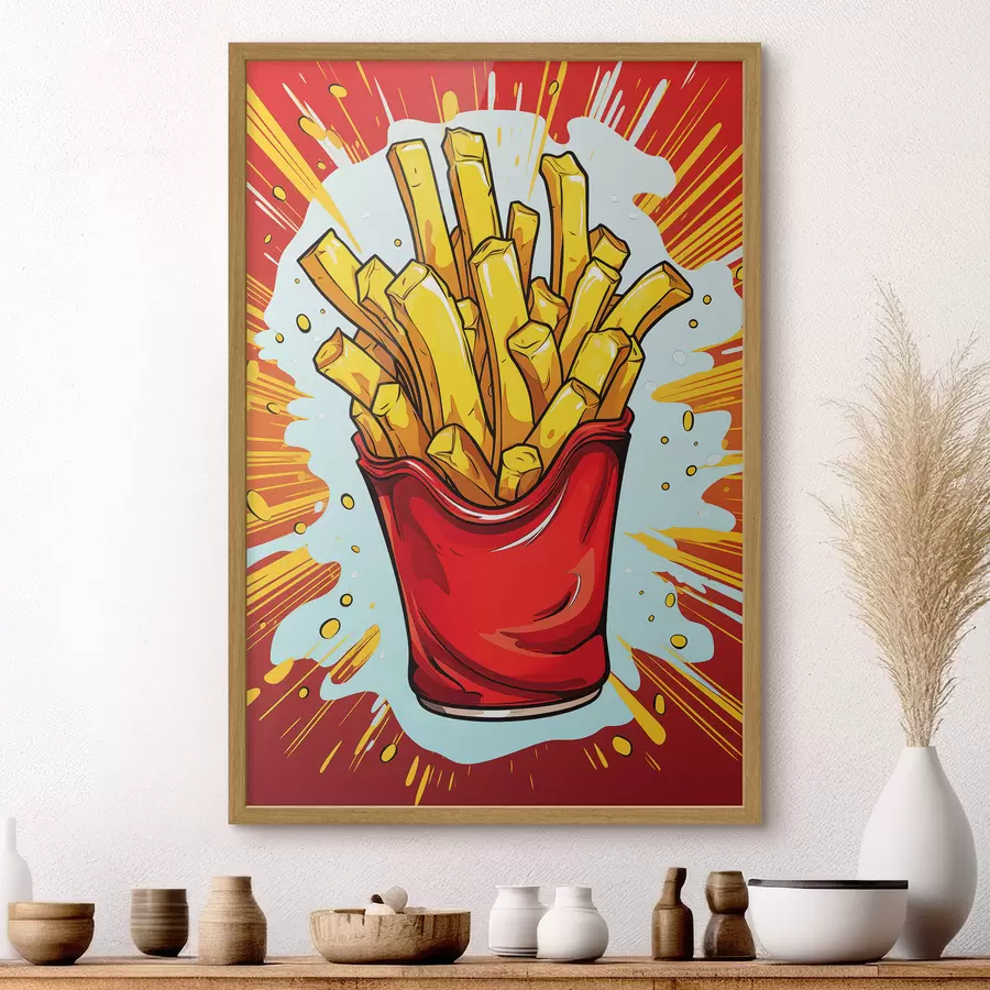 Fototapete Pommes frites f45276