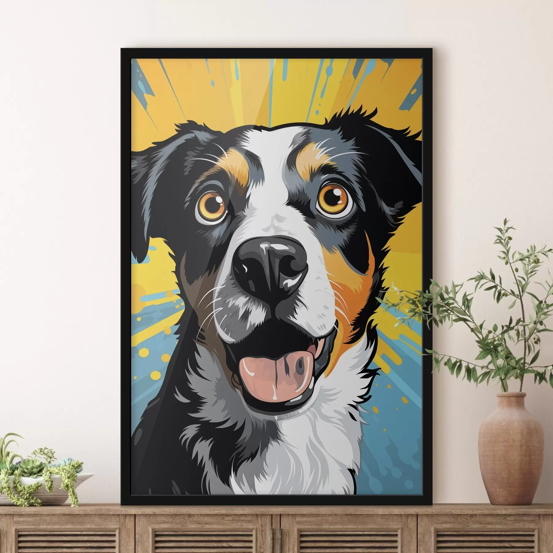 Fototapete Happy Dog Pop Art f45279