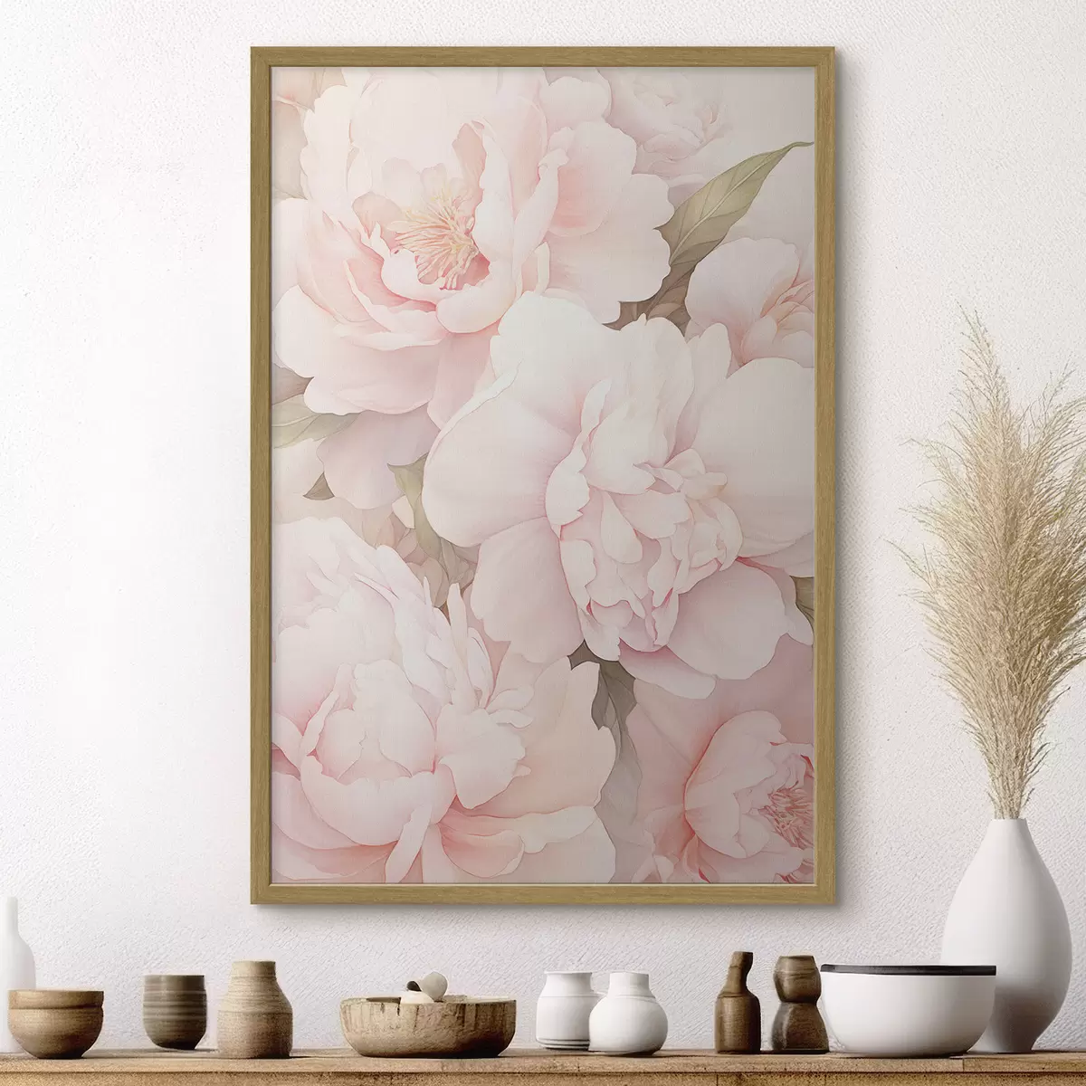 Poster Pfingstrosen in verschiedenen Farben f45294