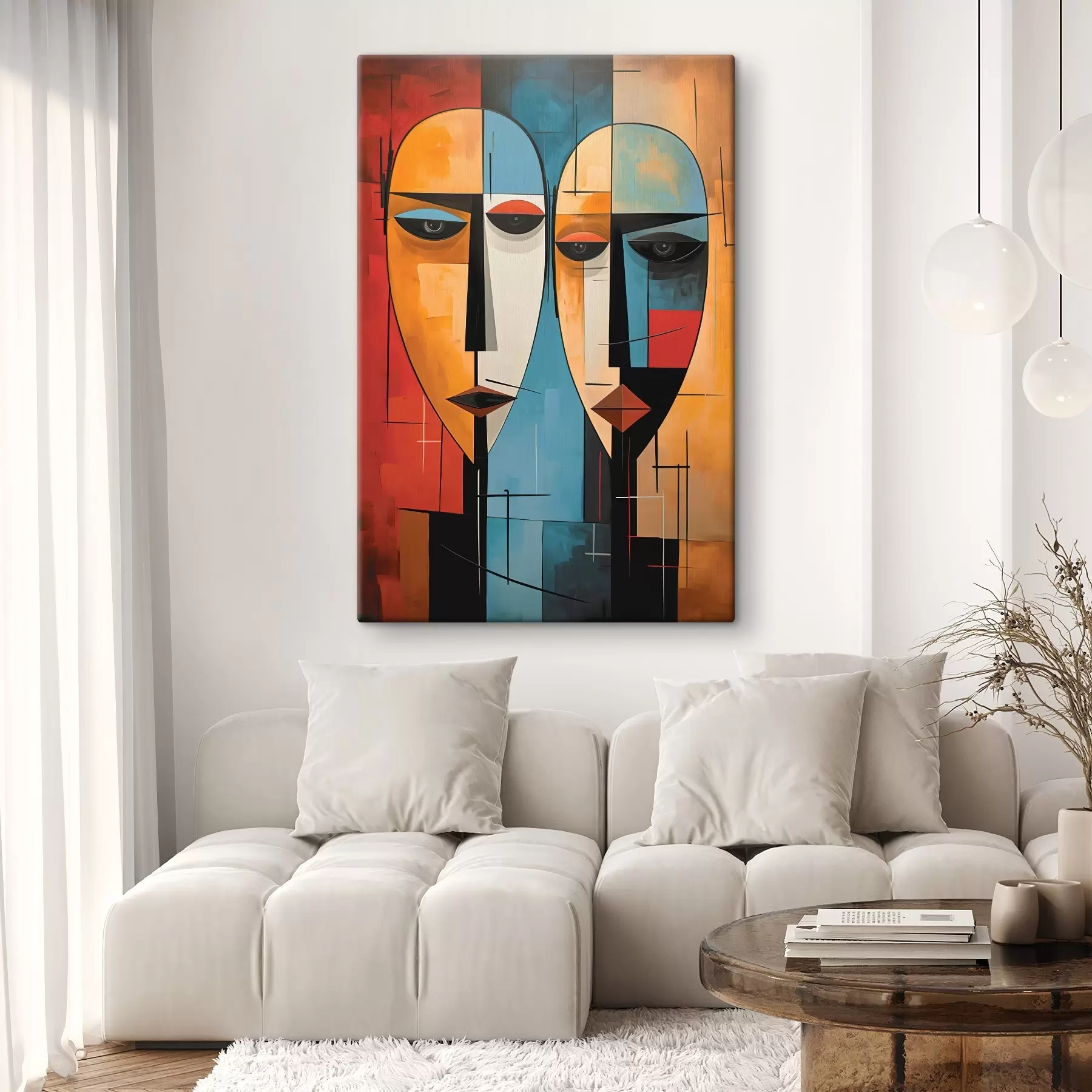 Fototapete Abstrakte Gesichter s45236