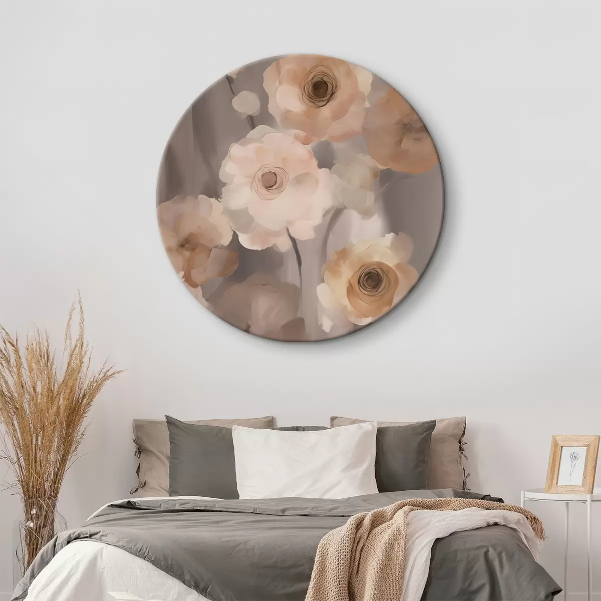 Runde Wandbilder Abstrakte Blumen r45161