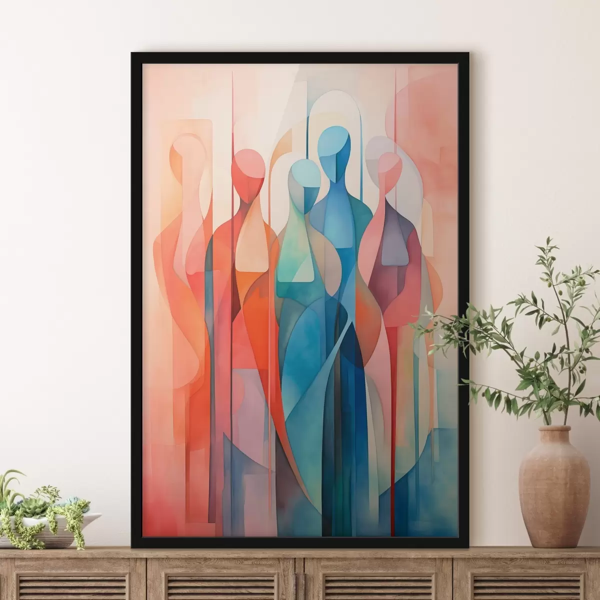 Poster Abstrakte Silhouetten f45237