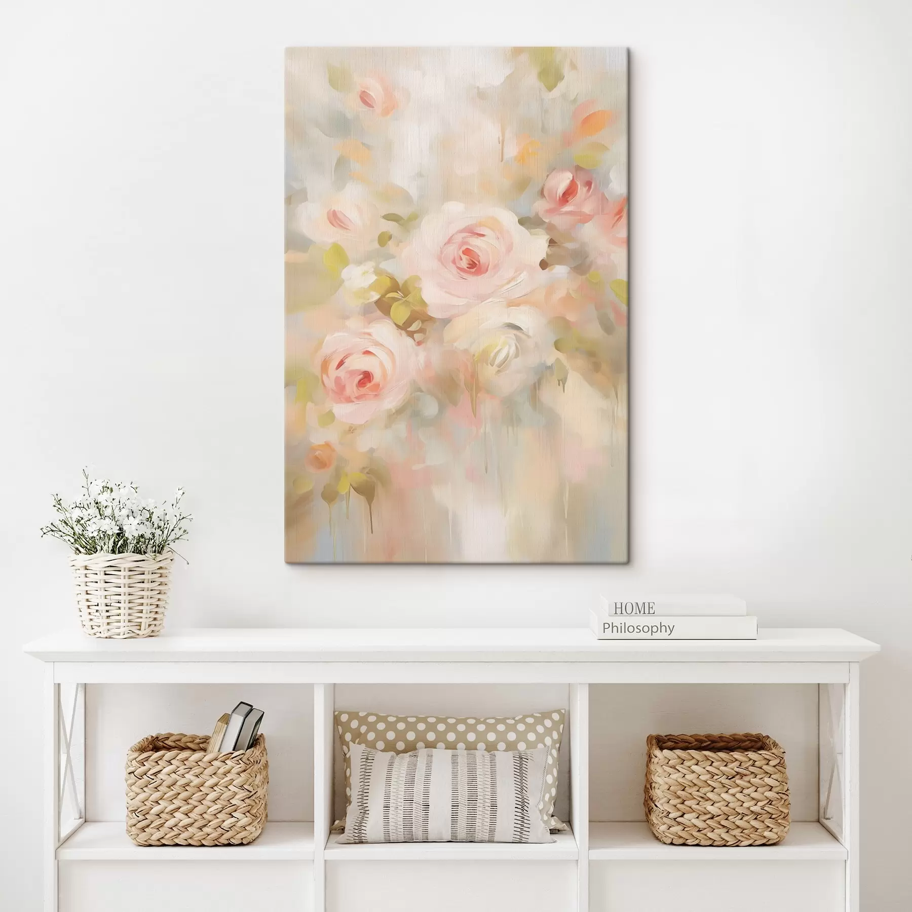 Fototapete Rosen Nachahmung Malerei s45302