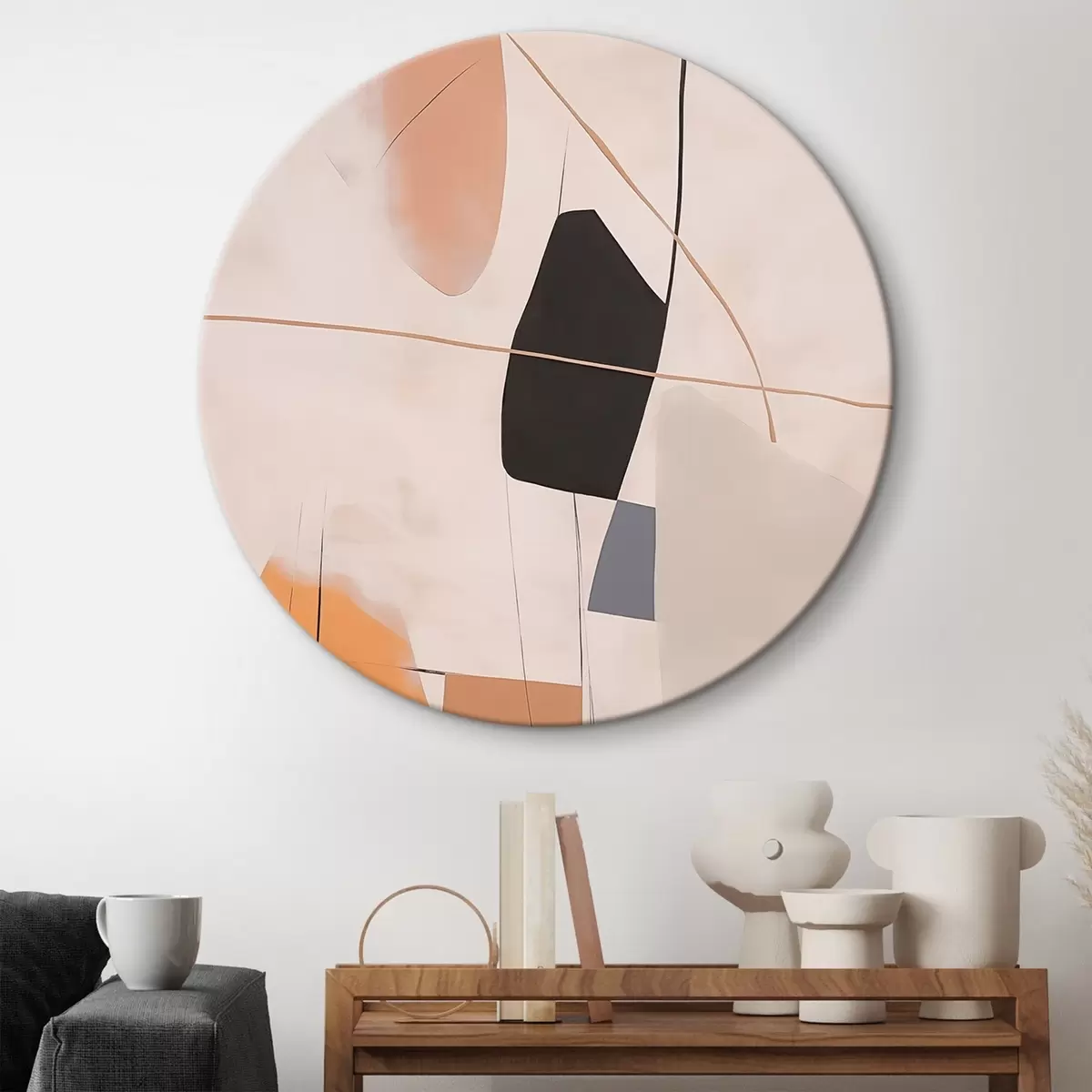 Runde Wandbilder Geometrische Abstraktion r45299