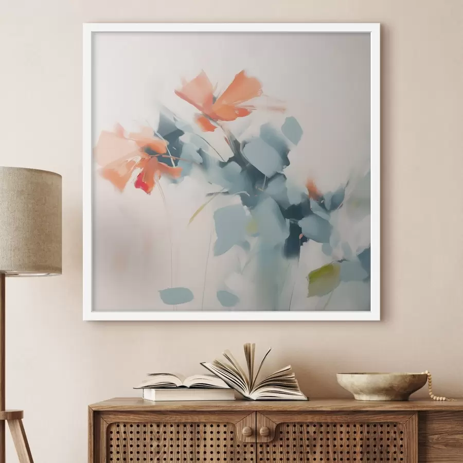 Fototapete Abstrakte Blumen Nachahmung Malerei f45303
