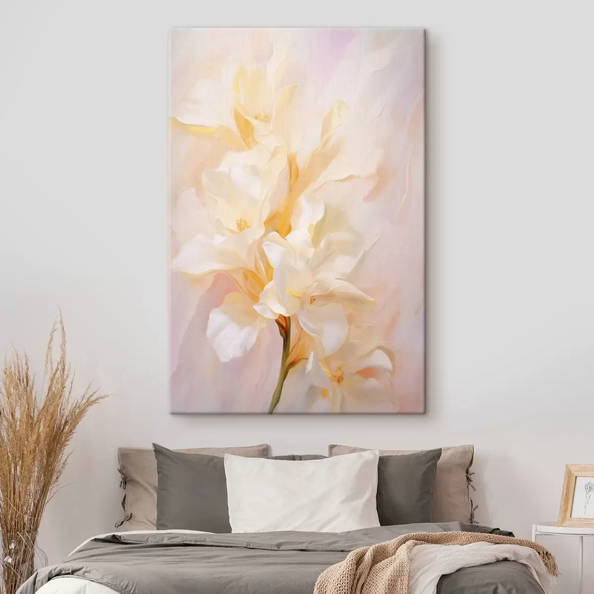 Fototapete Blumenblüte: abstrakte Skizze in hellen Tönen s45257