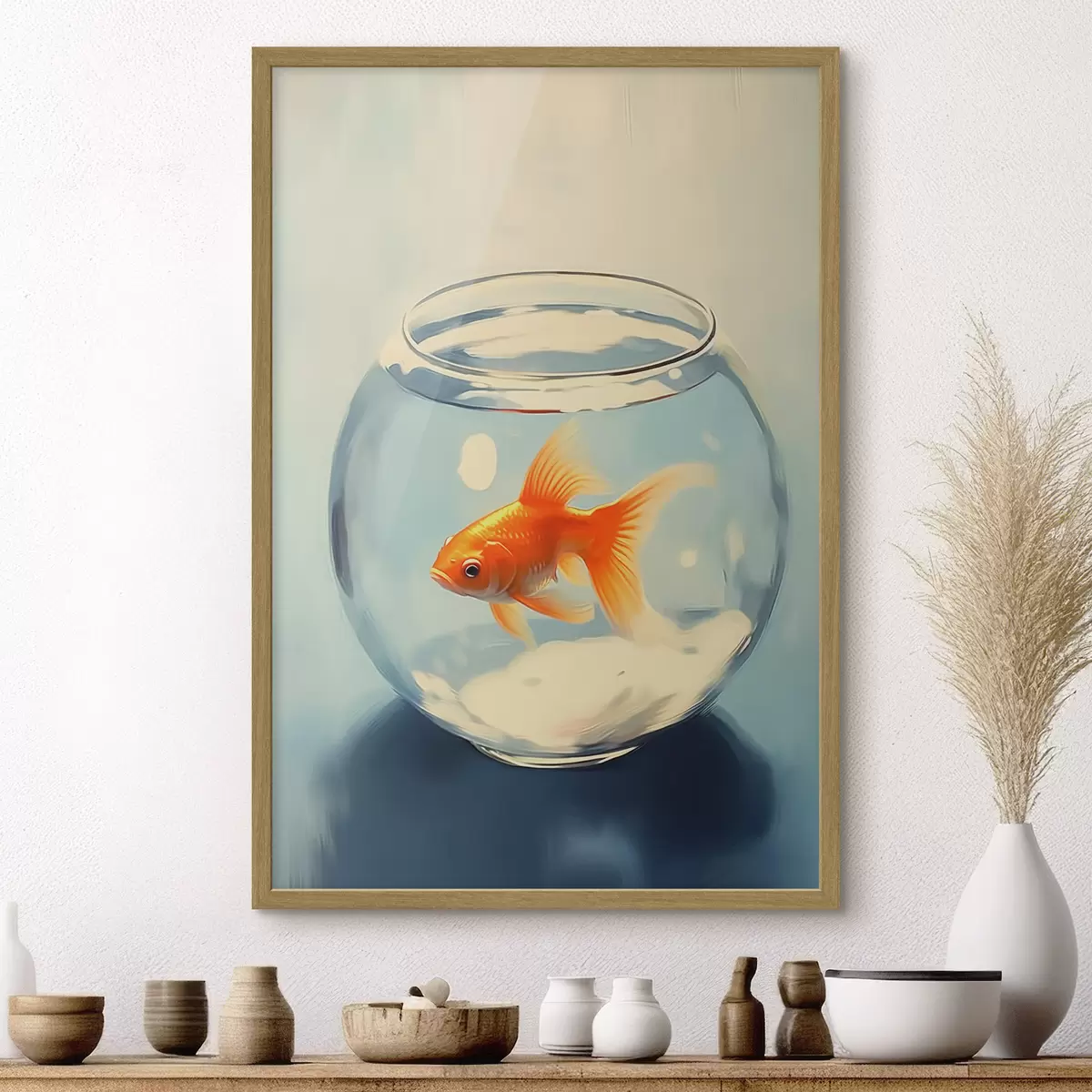 Poster Fische in einem Aquarium f45314