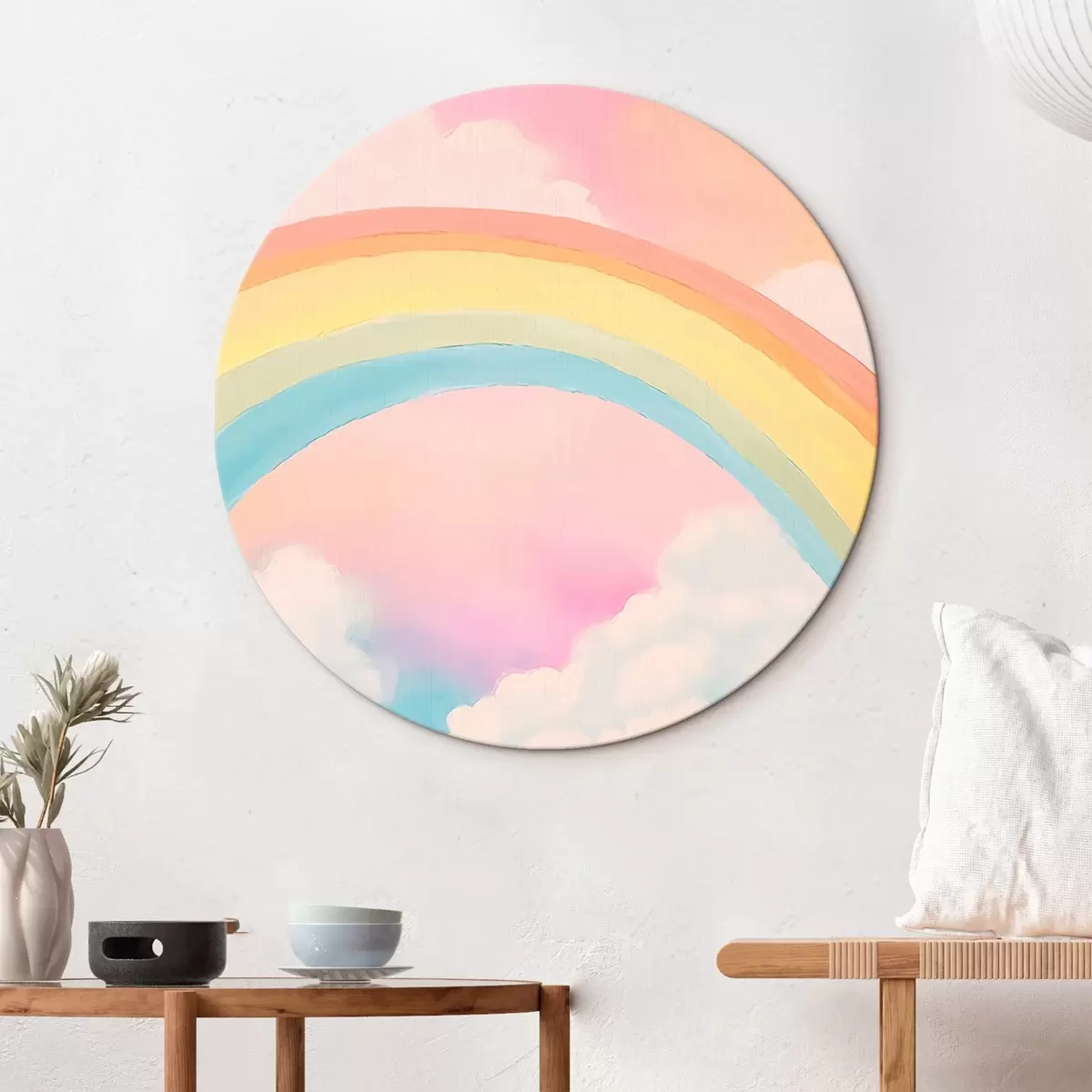 Runde Wandbilder Regenbogen r45329