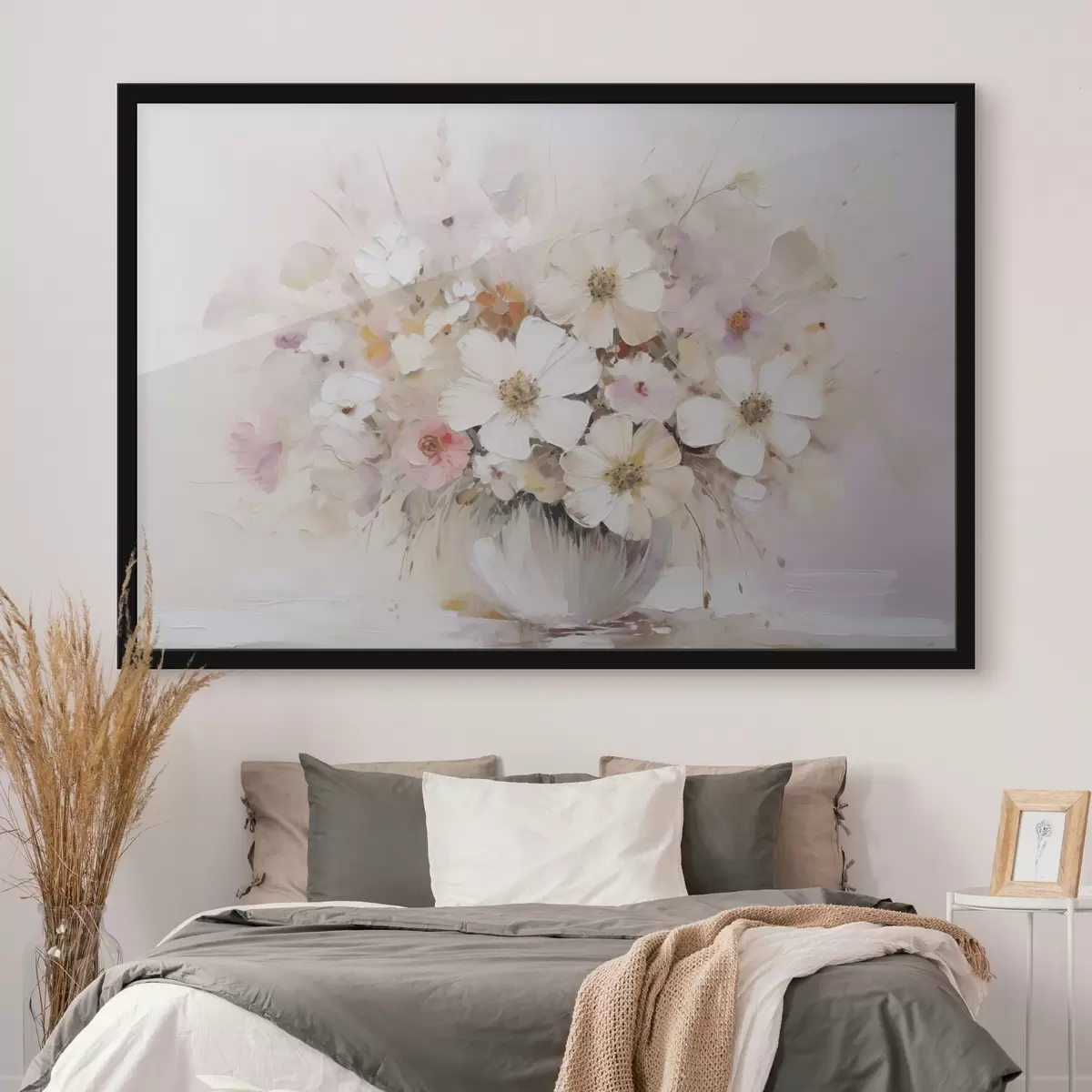 Poster Zarter Blumenstrauß als Nachahmung eines Gemäldes f45347