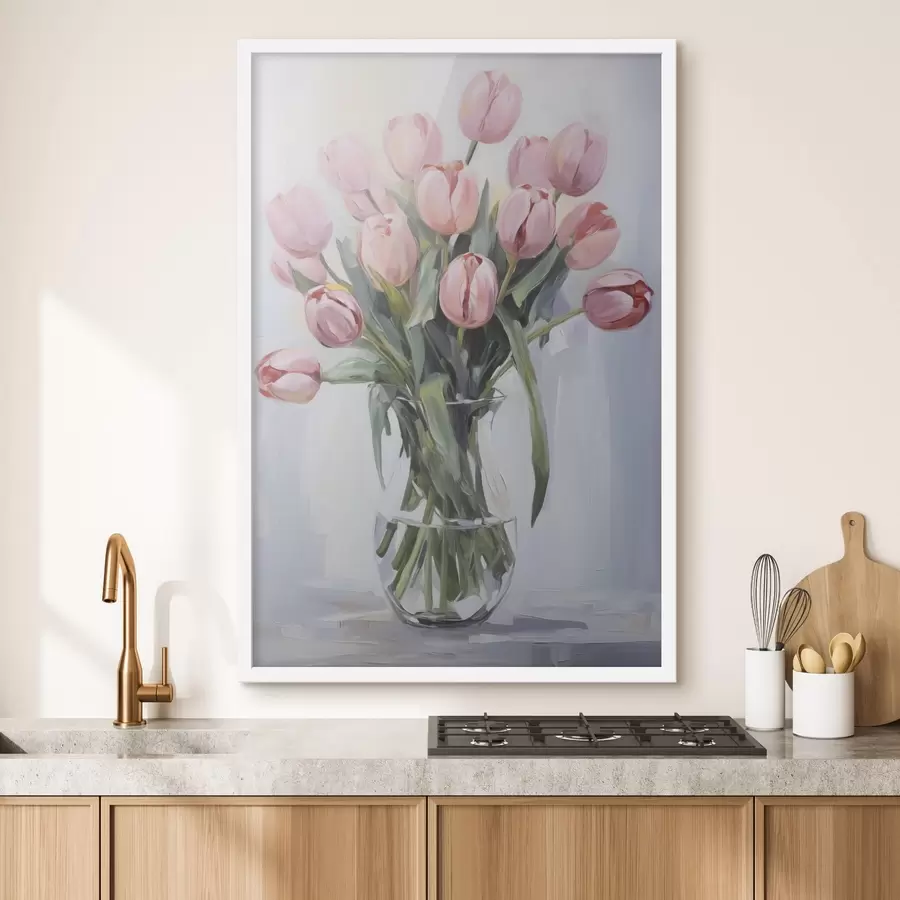 Fototapete Tulpen in einer Vase f45355