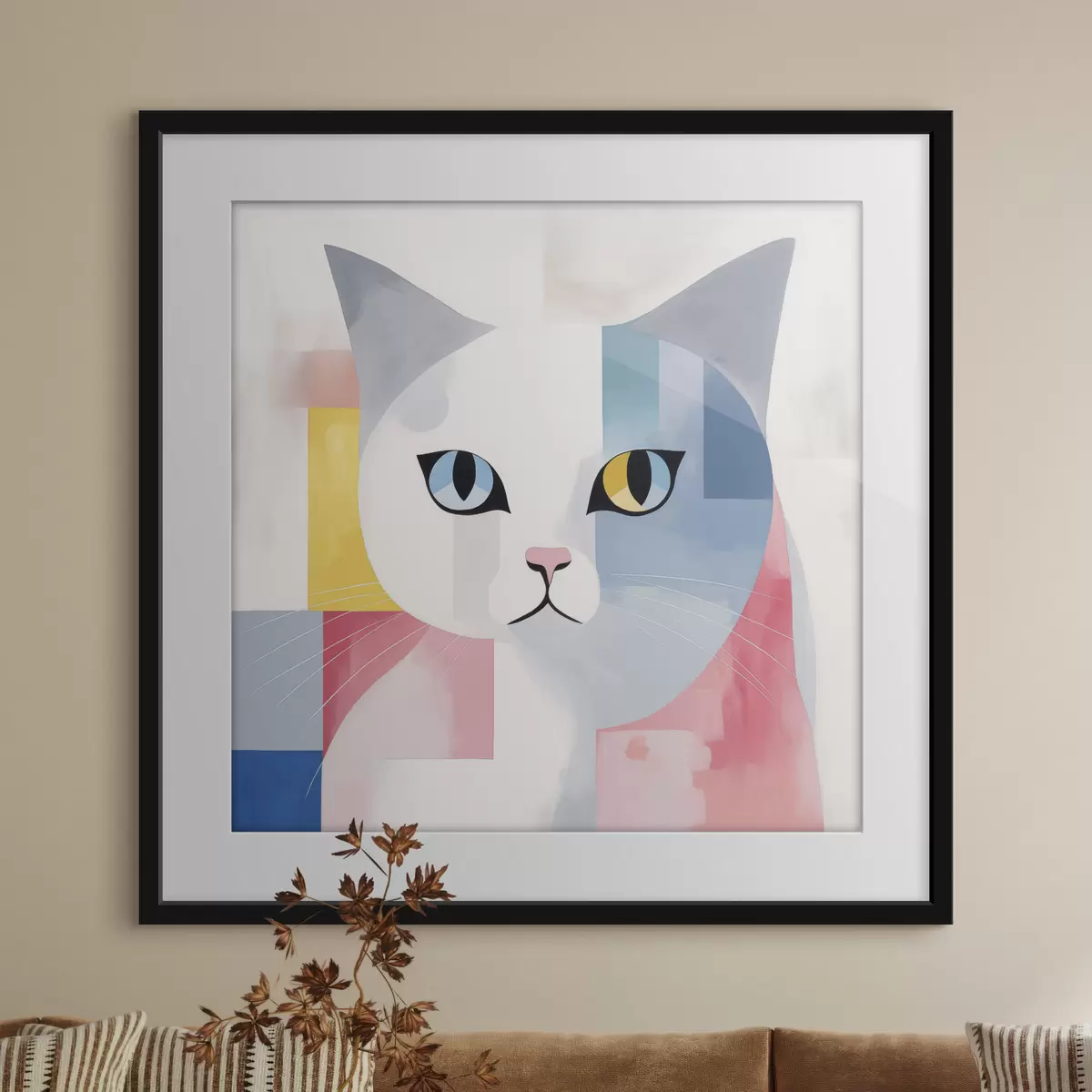 Poster Katze und Flüstern f45358