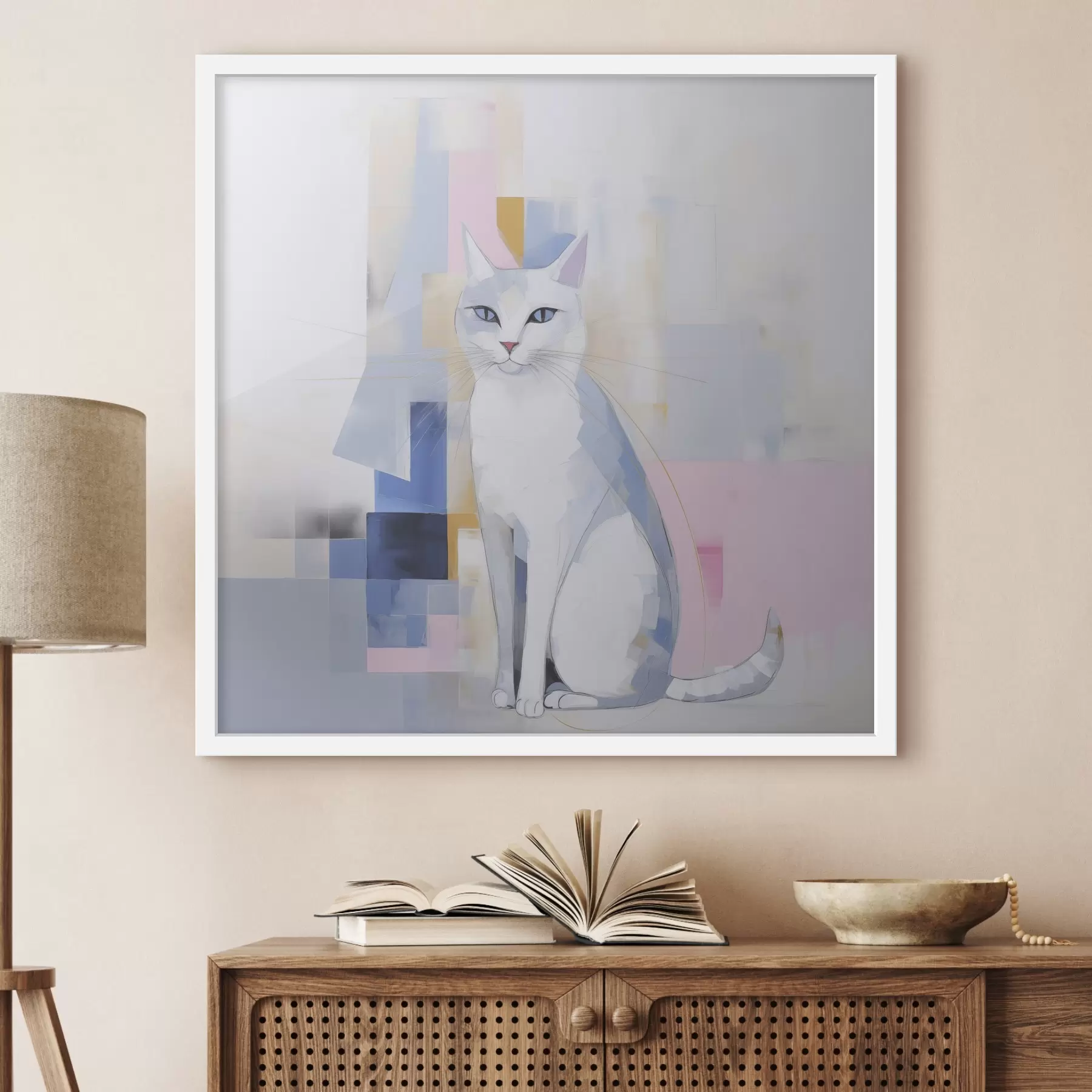 Fototapete Katze und Leichtigkeit f45359