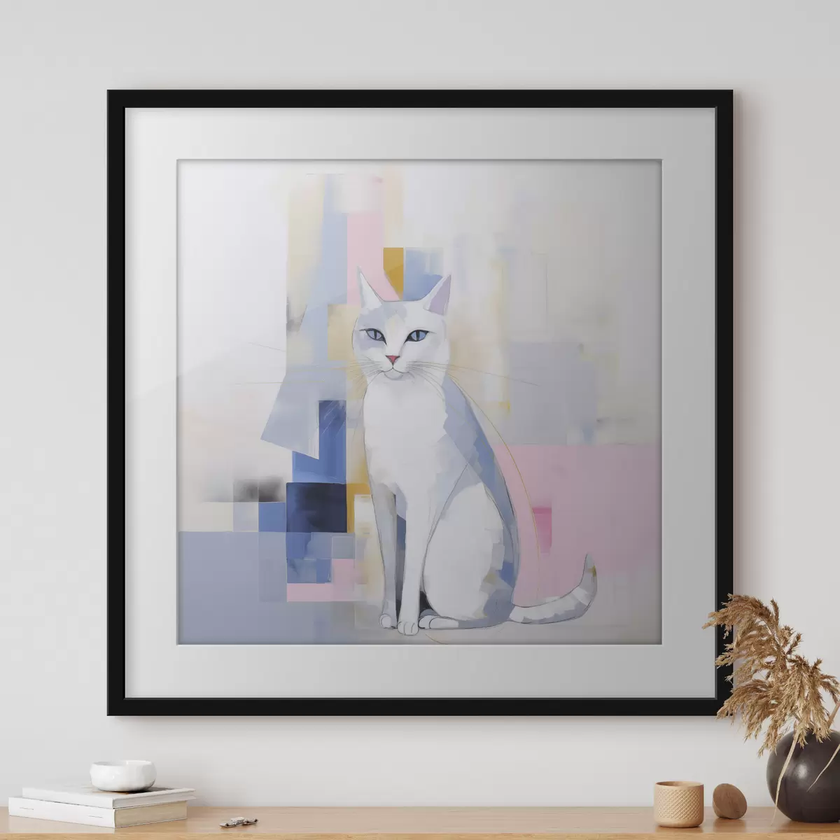 Poster Katze und Leichtigkeit f45359