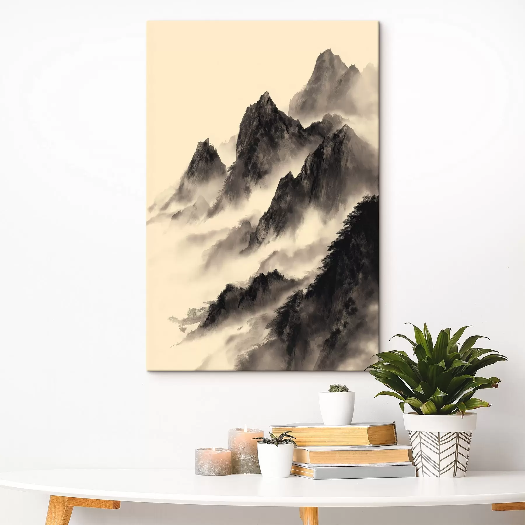 Fototapete Berge im chinesischen Stil s45383