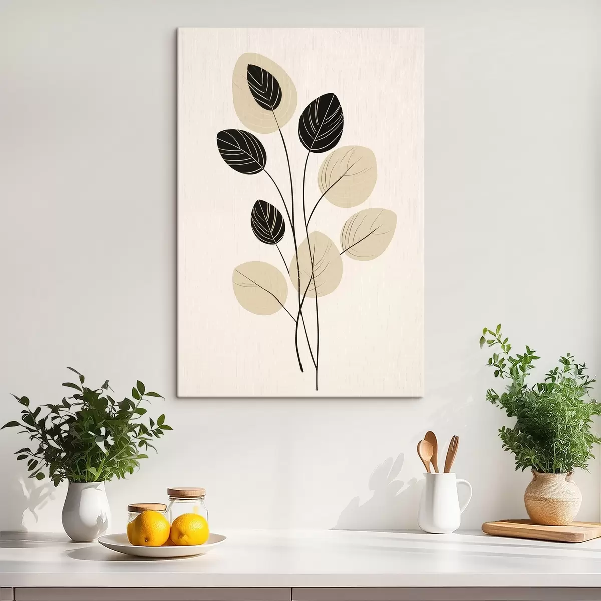 Fototapete Minimalistische botanische Illustration s45401