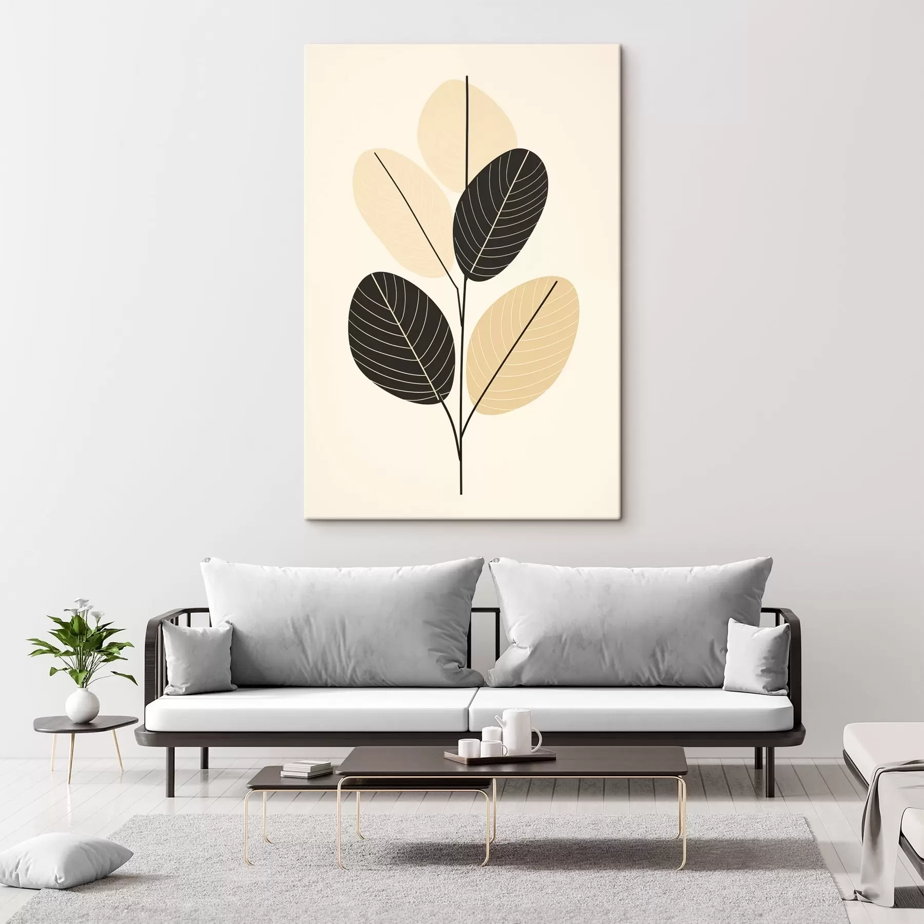 Fototapete Abstrakte Komposition mit texturierten ovalen Formen auf einem Reliefhintergrund s45402