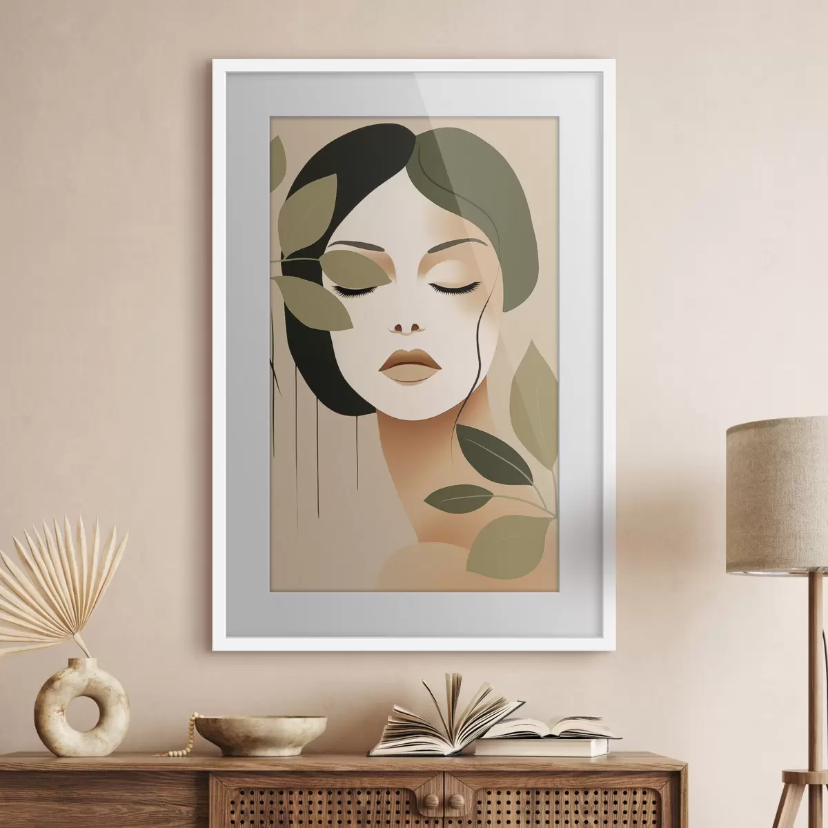 Poster Frau und Rhythmus f45390