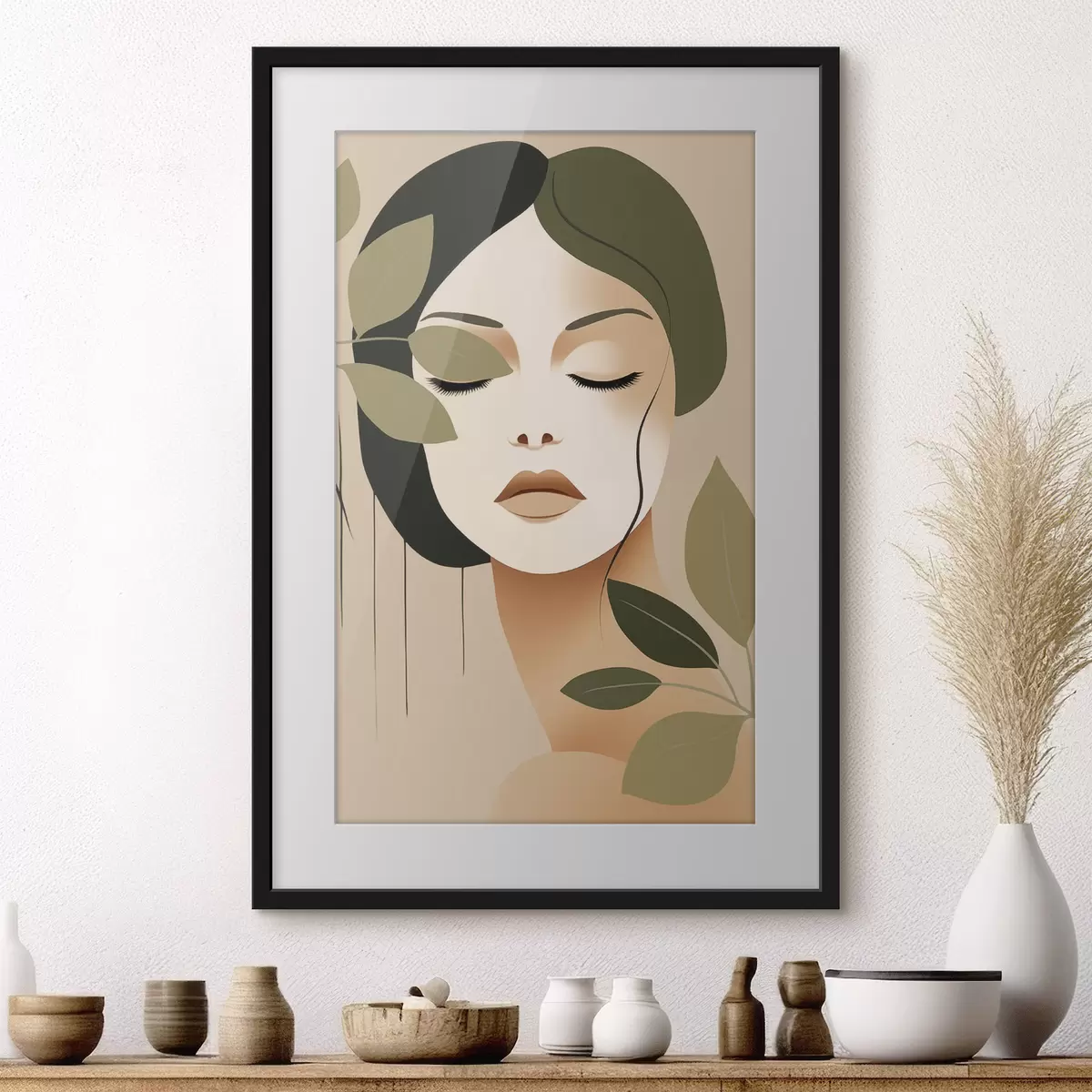 Poster Frau und Rhythmus f45390