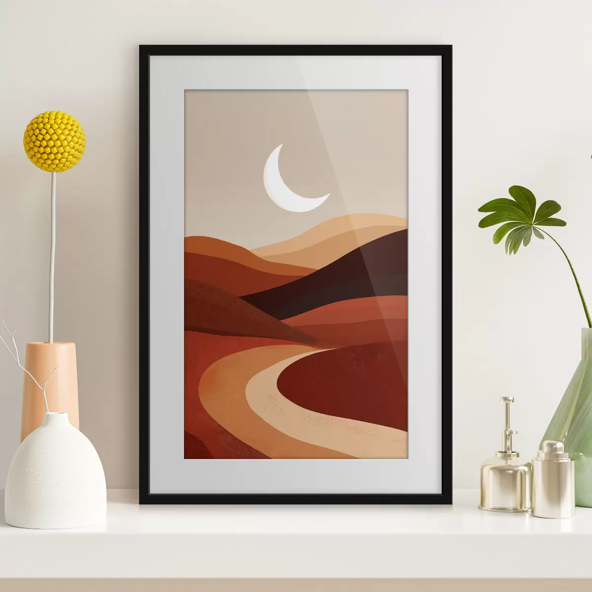 Poster Sonne und Berge f45393