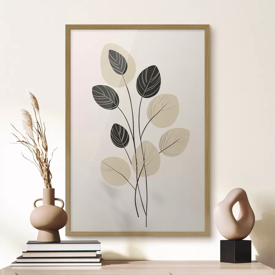 Fototapete Minimalistische botanische Illustration f45401