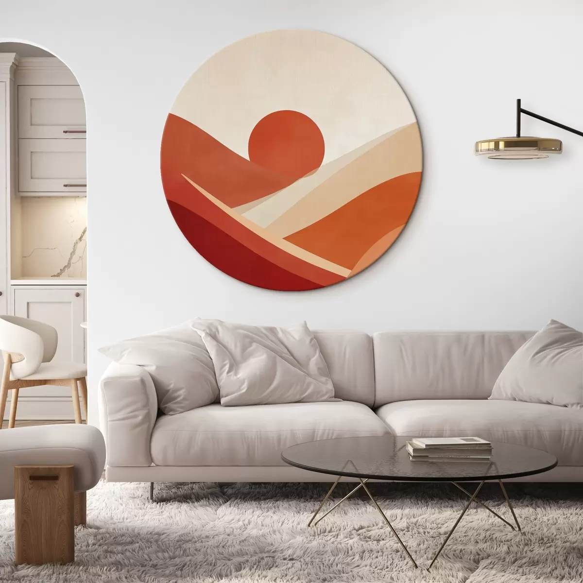 Runde Wandbilder Sonnenaufgang r45392