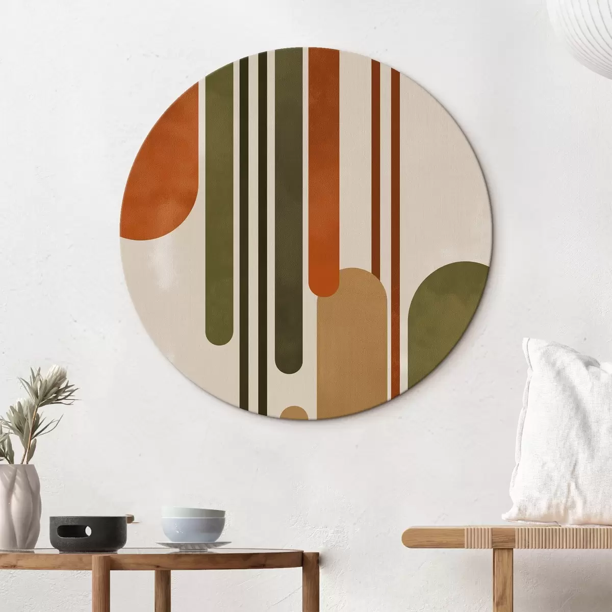 Runde Wandbilder Mehrfarbige Abstraktion r45397