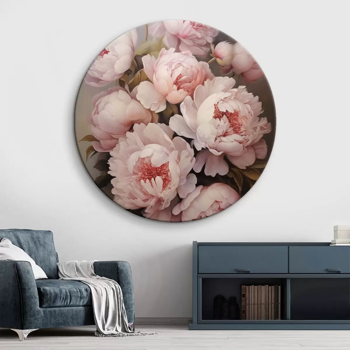 Runde Wandbilder Blumen r45403