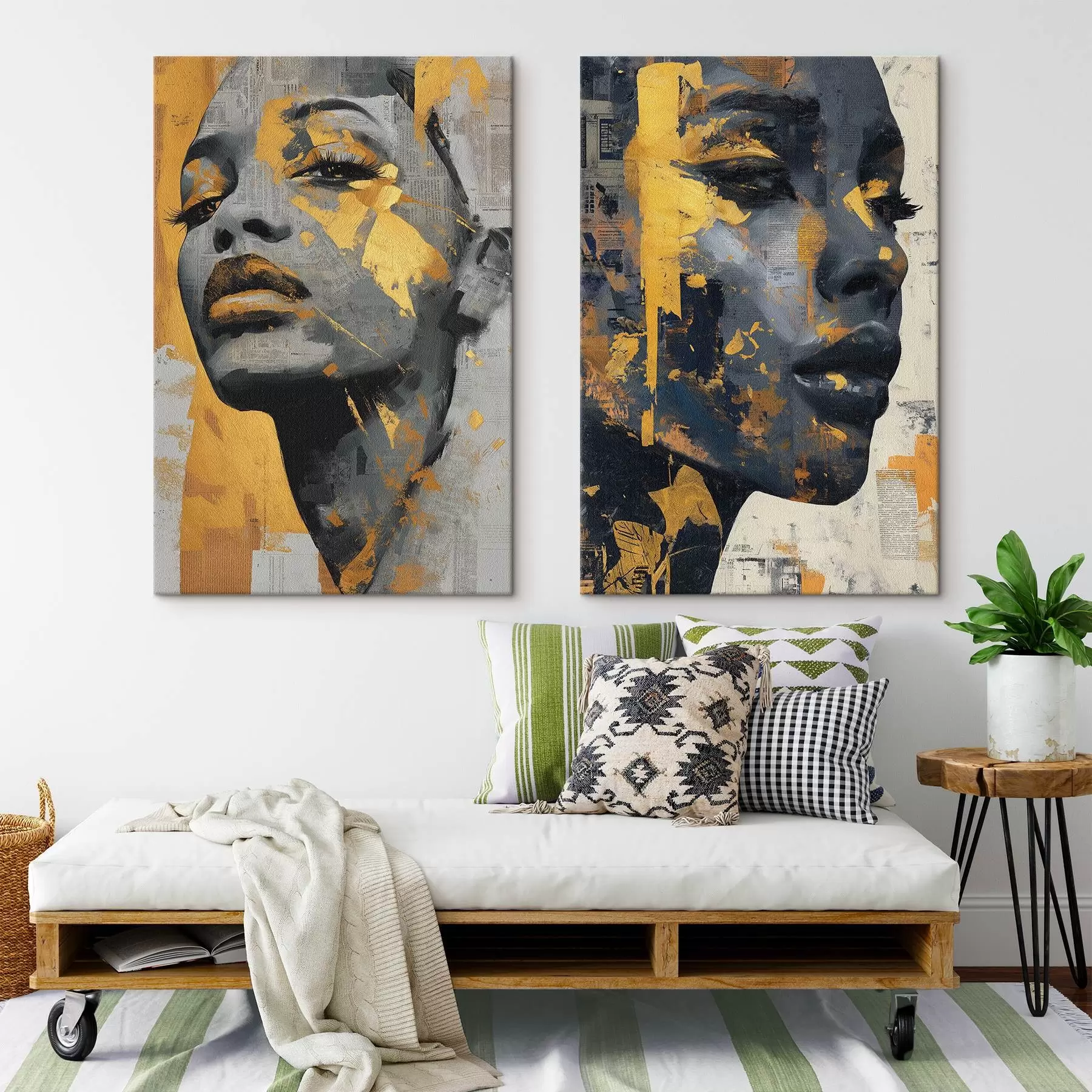 Fototapete Abstraktes weibliches Gesicht m00603