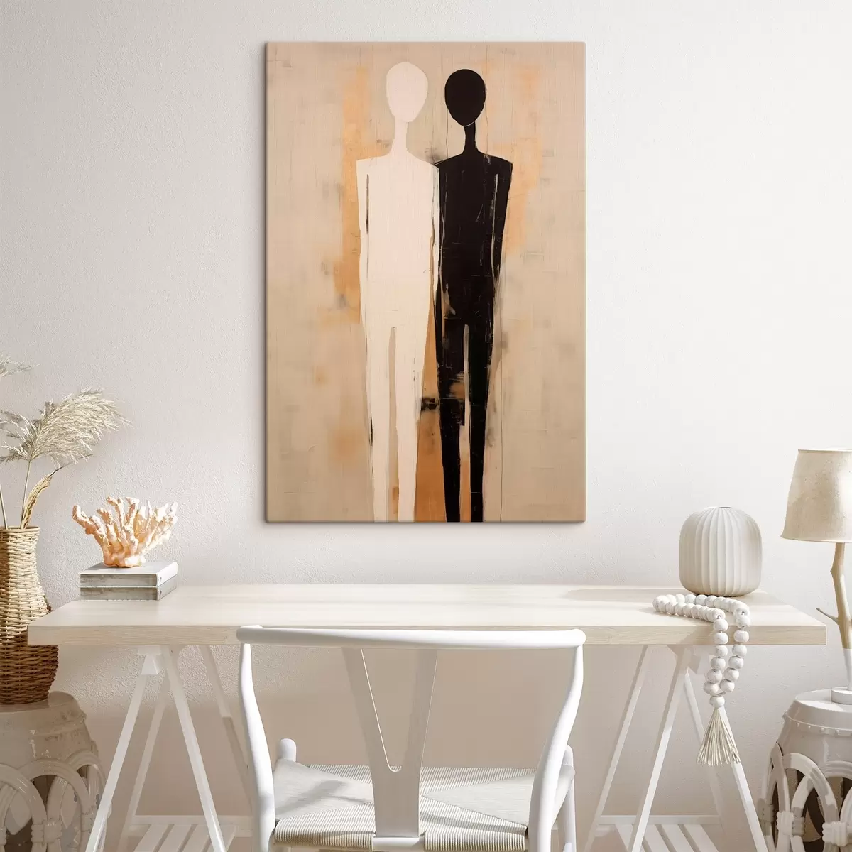 Fototapete Silhouette von zwei Figuren s45430