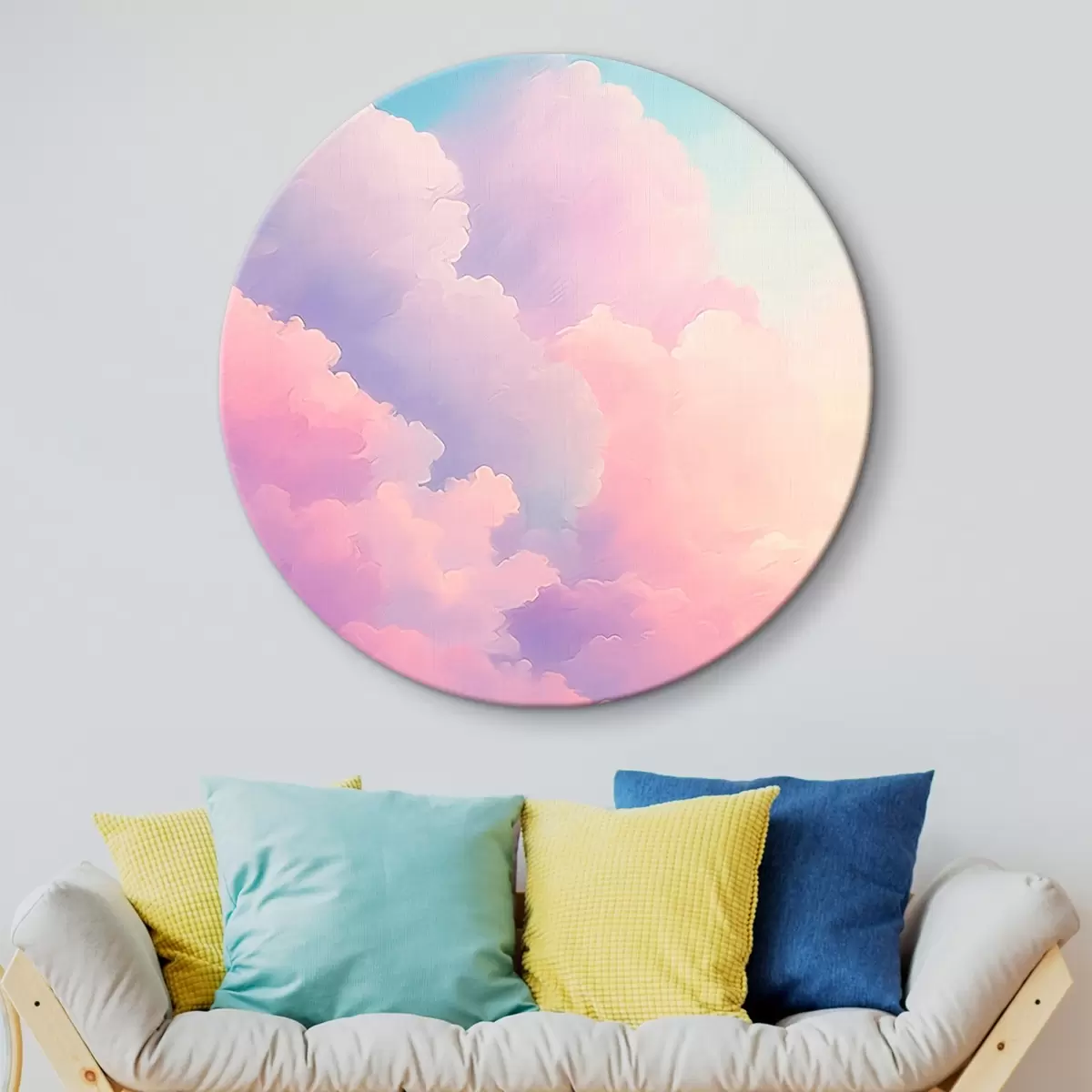 Runde Wandbilder Wolken r45433