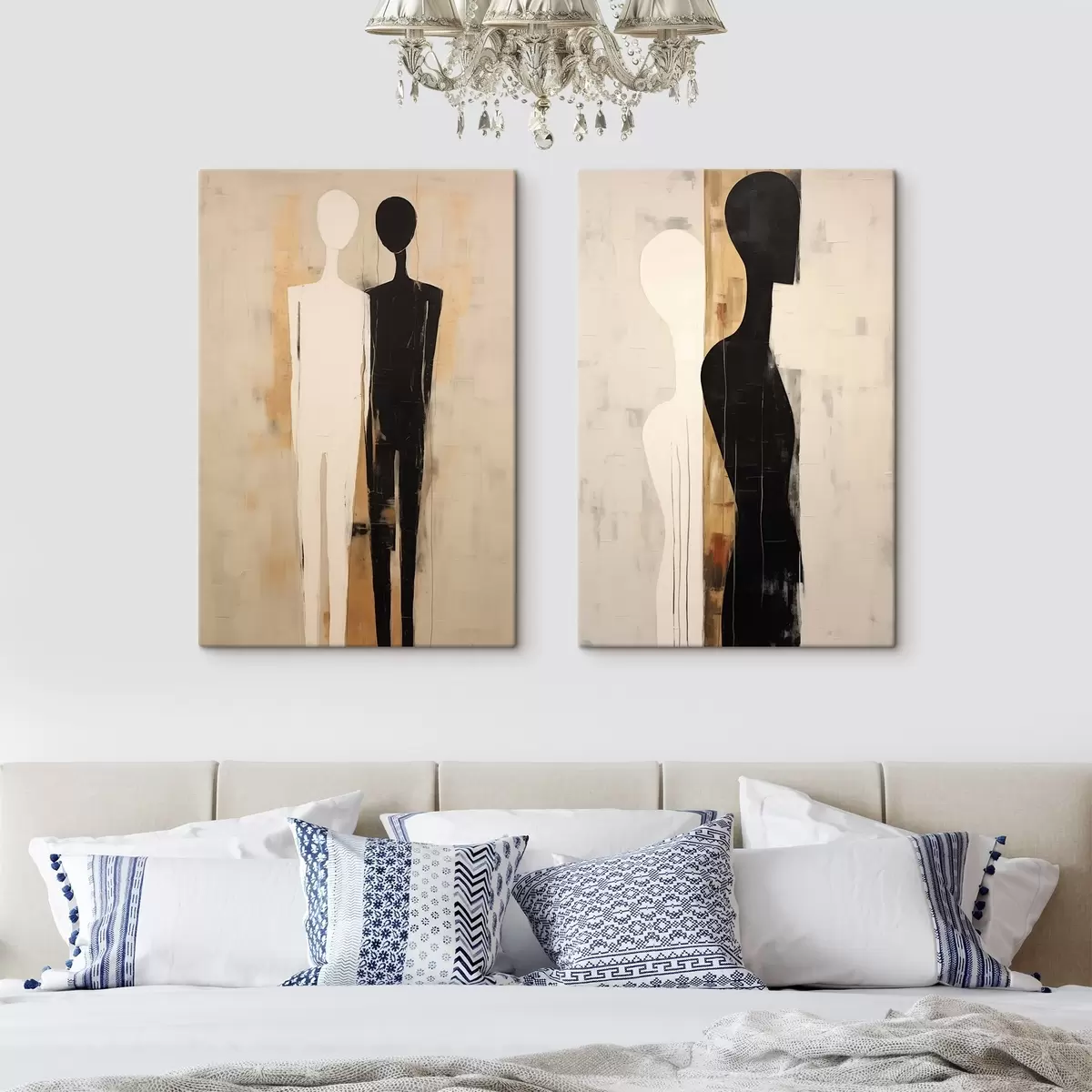 Fototapete Silhouetten von zwei Figuren m00620