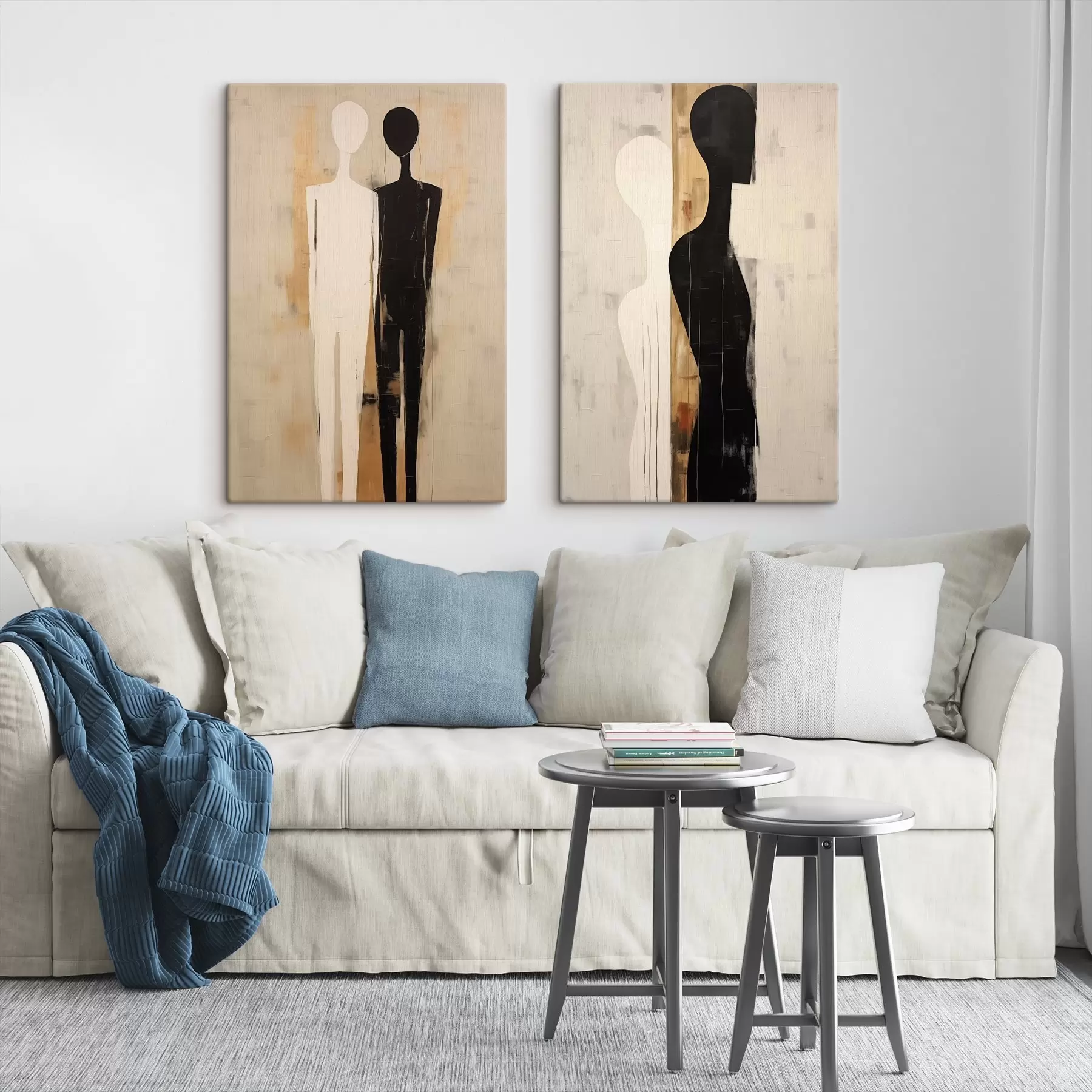 Fototapete Silhouetten von zwei Figuren m00620
