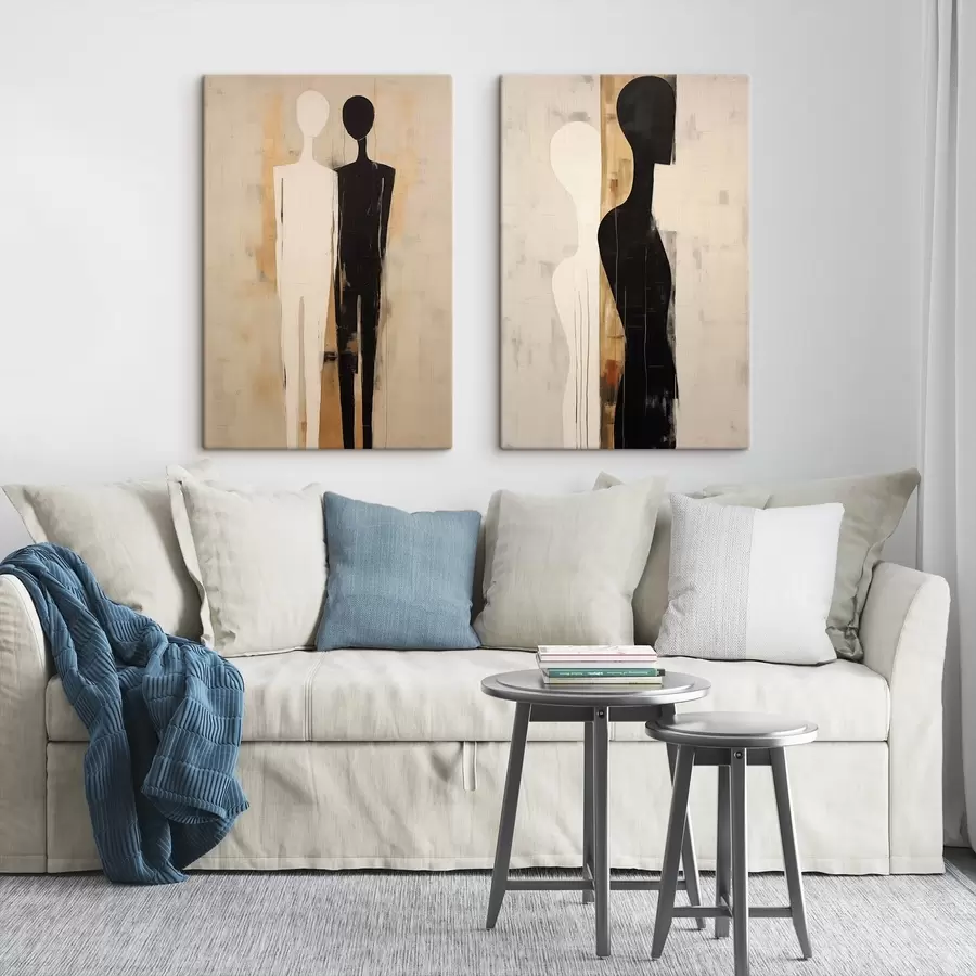 Fototapete Silhouetten von zwei Figuren m00620