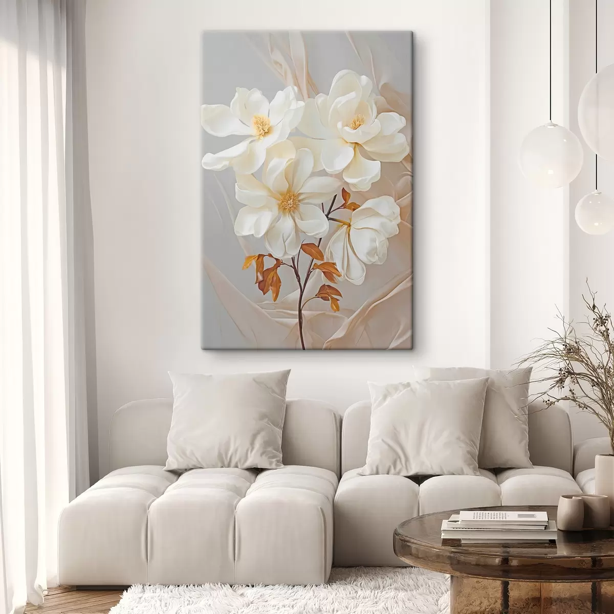 Fototapete Zarte abstrakte Blumen s45378
