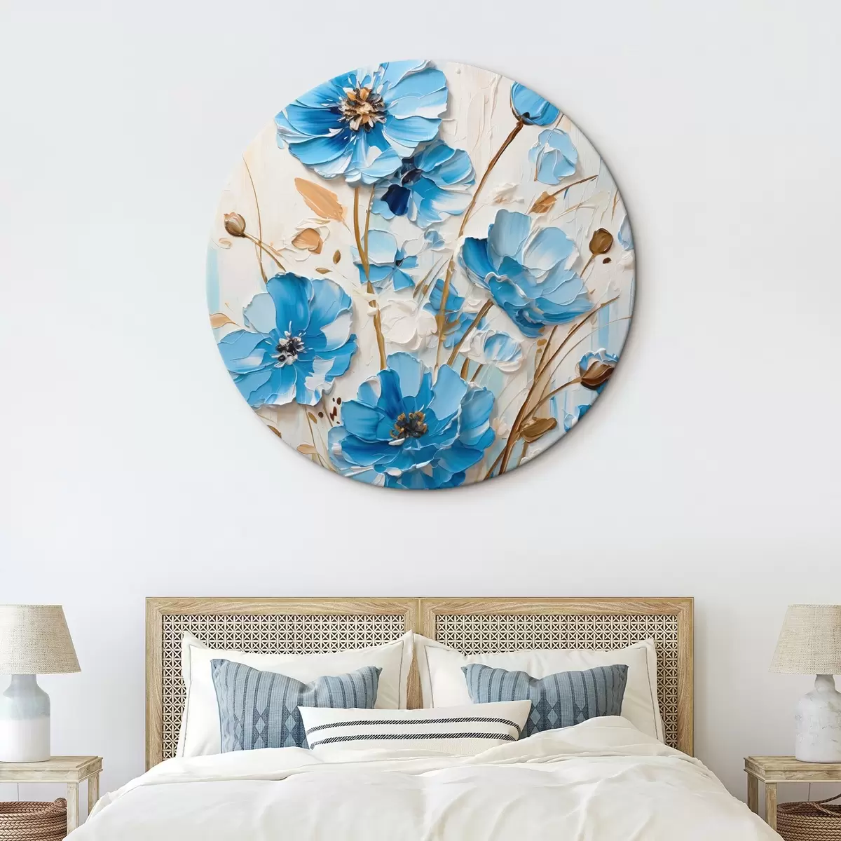 Runde Wandbilder Blumen r45363