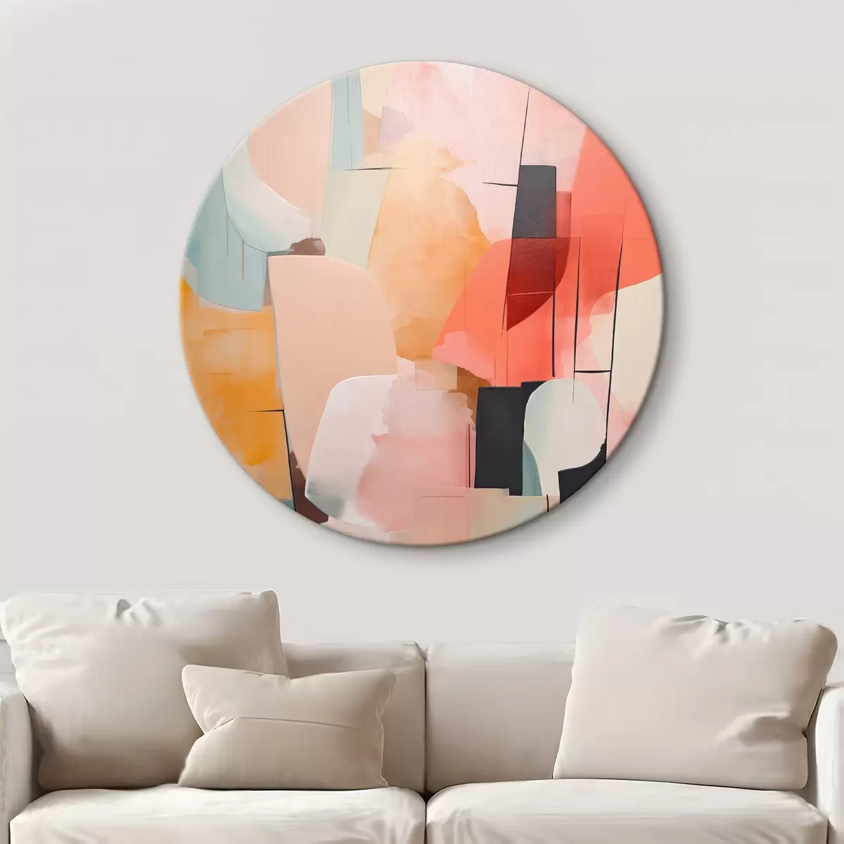 Runde Wandbilder Abstraktion r45369
