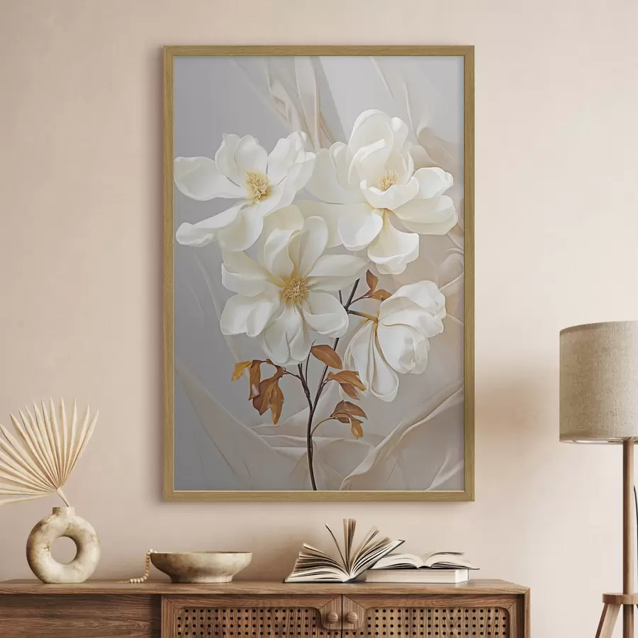Fototapete Zarte abstrakte Blumen f45378