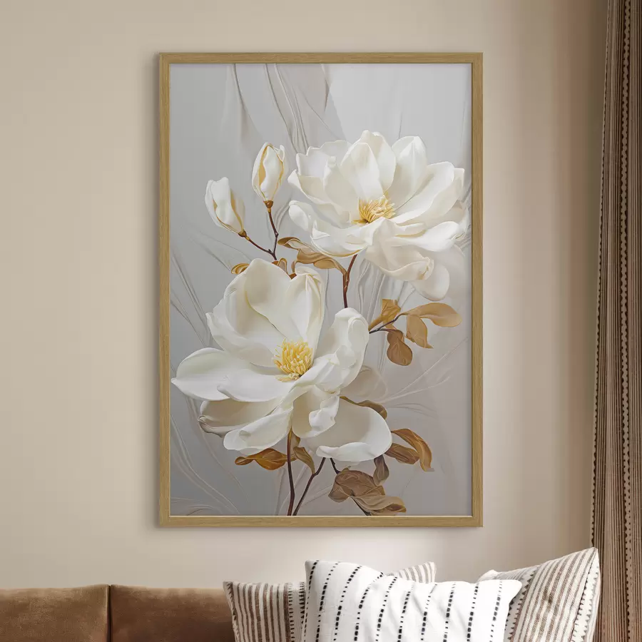 Fototapete Zarte abstrakte Blumen f45446