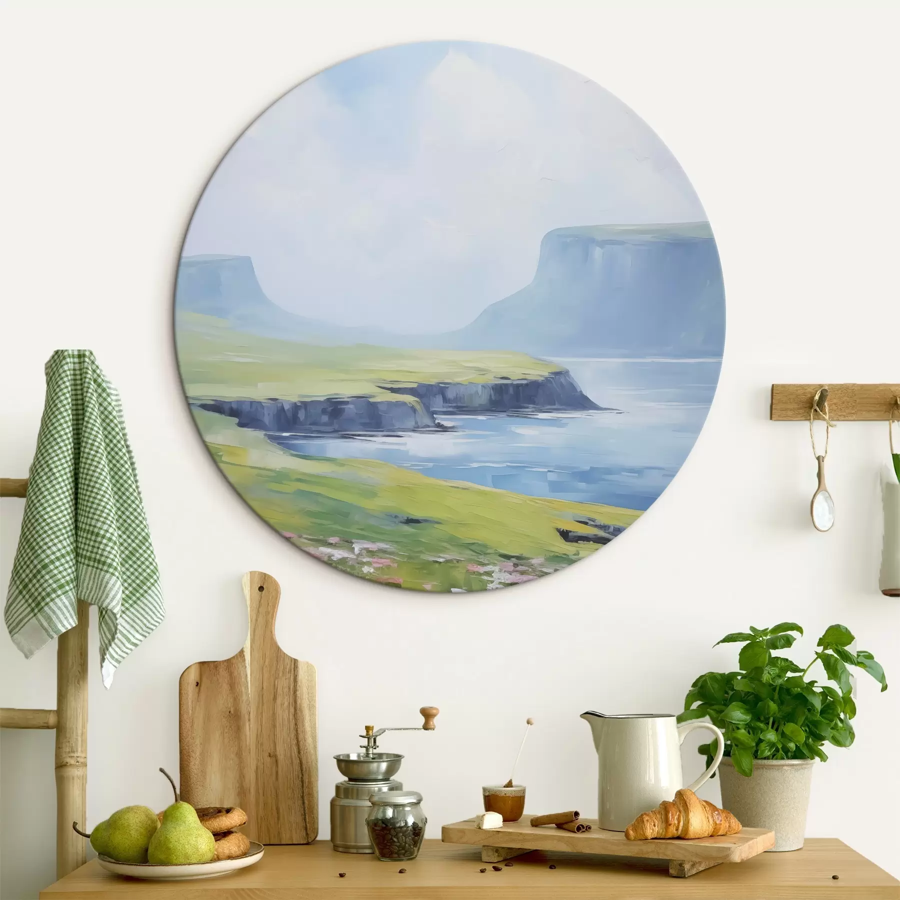 Fototapete Meeresküste mit Fjorden im Hintergrund r45460