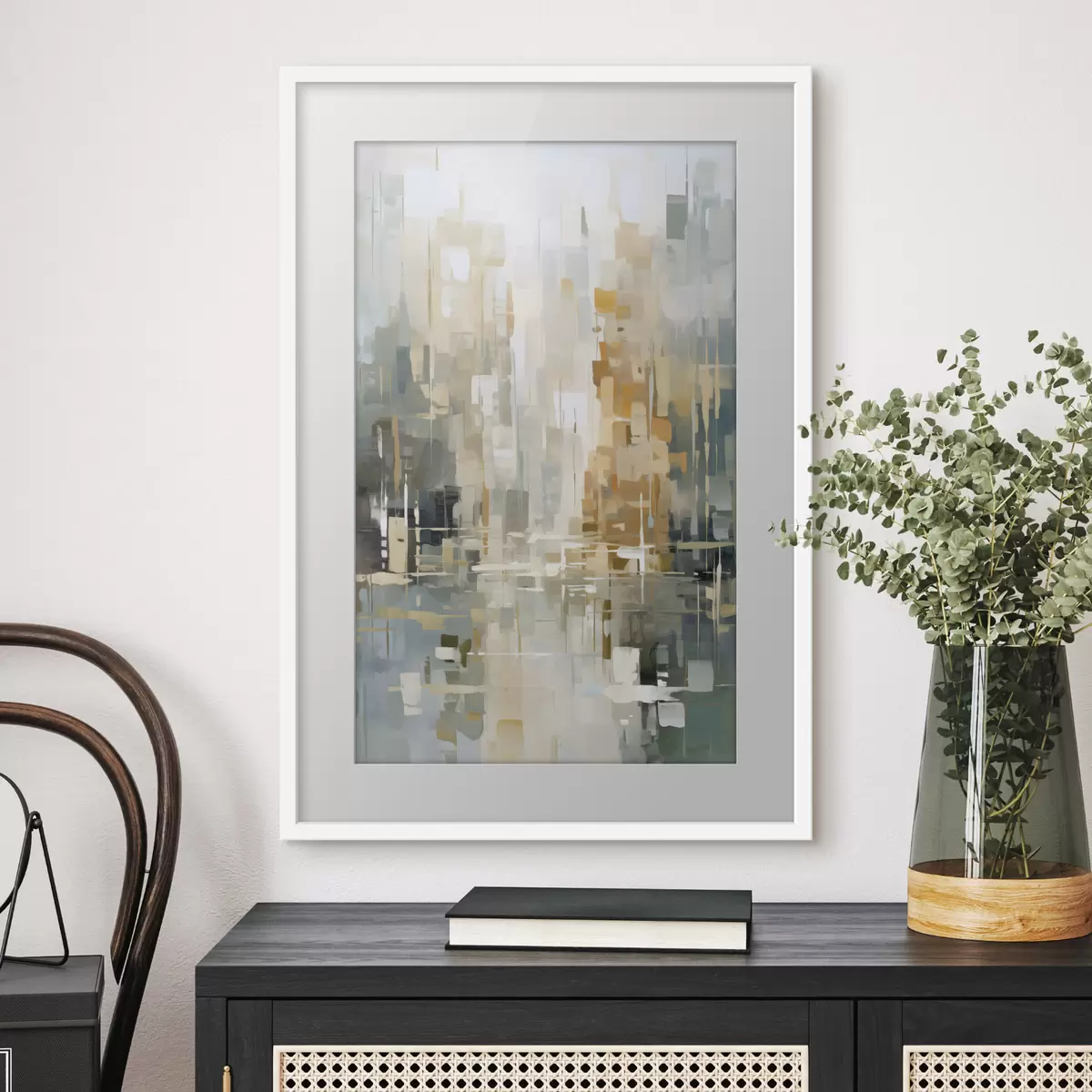 Poster Farben begegnen sich f45456
