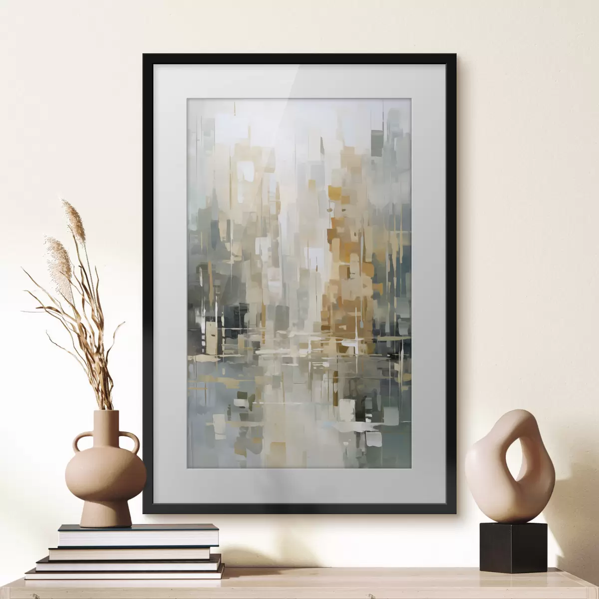 Poster Farben begegnen sich f45456
