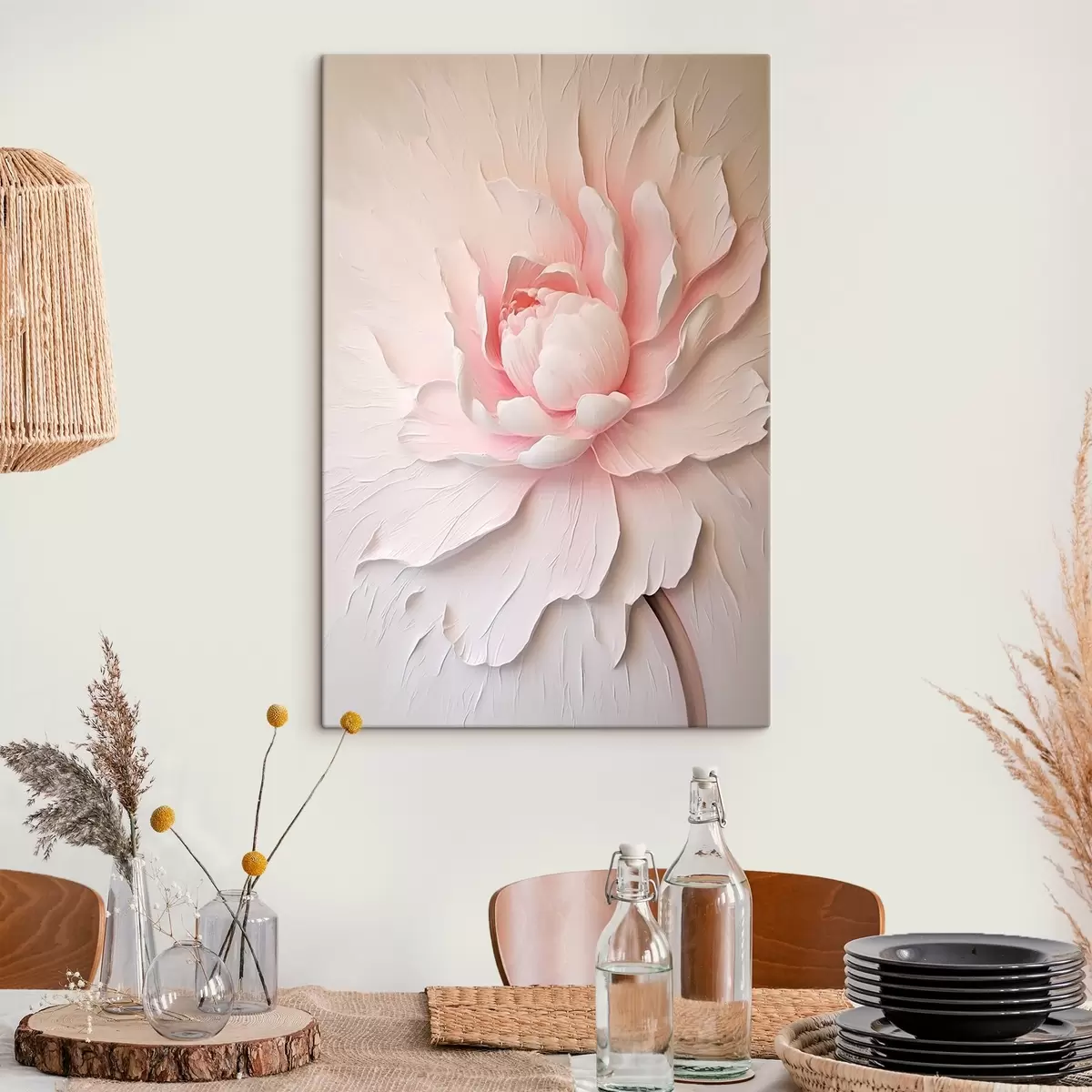 Fototapete Große rosa Pfingstrose s45470