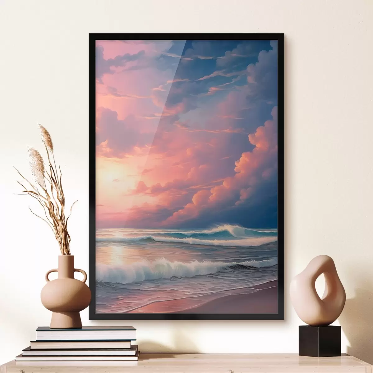Poster Sonnenuntergang auf See f45463