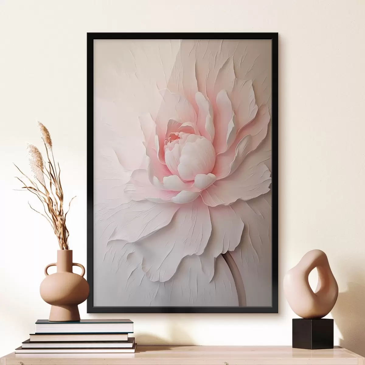 Poster Große rosa Pfingstrose f45470