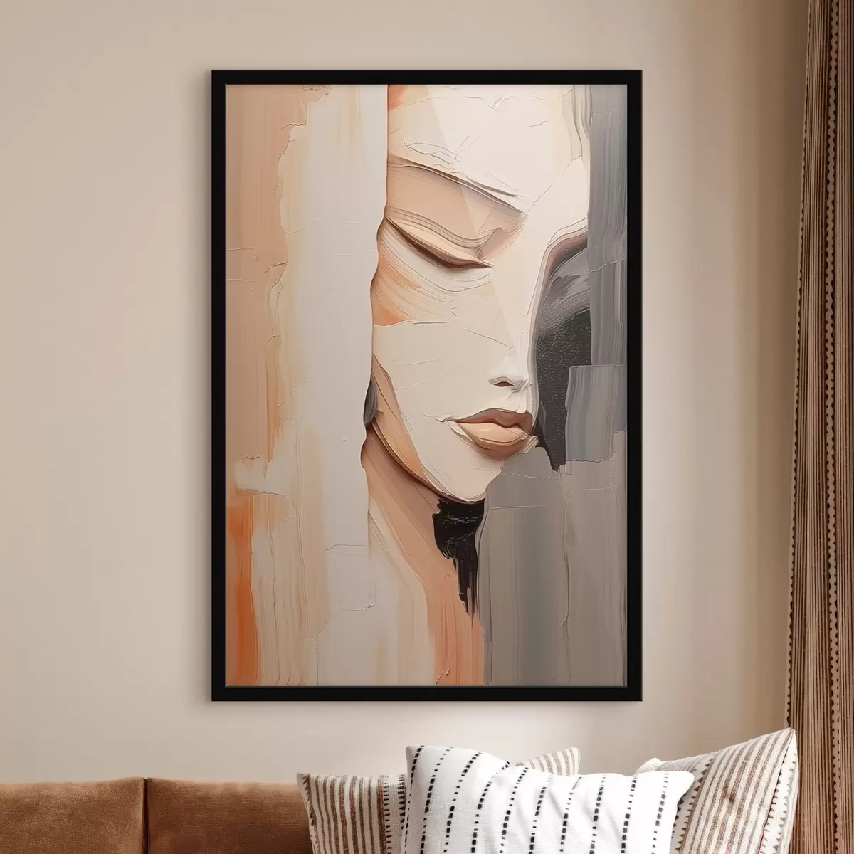 Poster Abstraktes Frauenporträt f45478