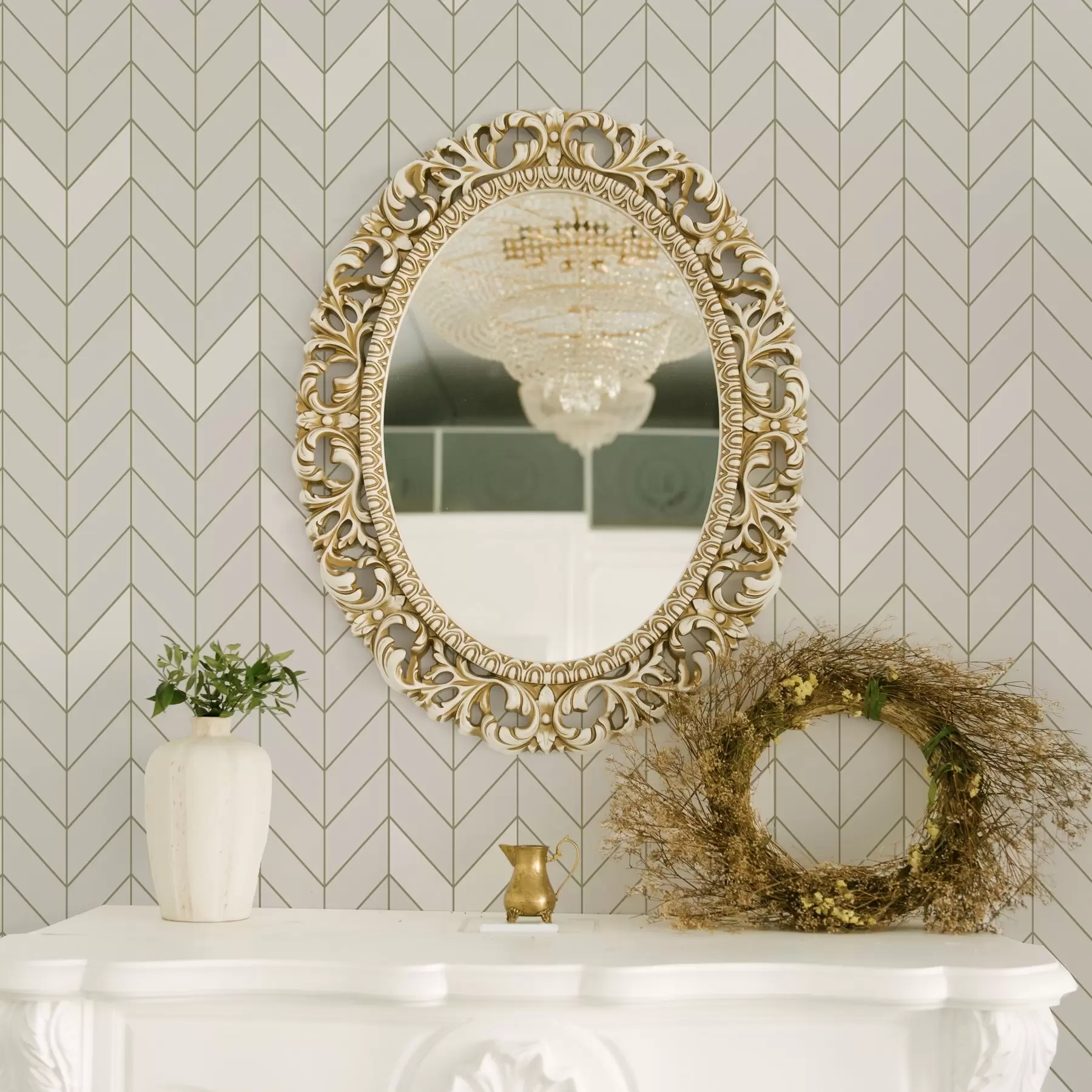 Fototapete Geometrisches Muster mit dünnen Linien a00487