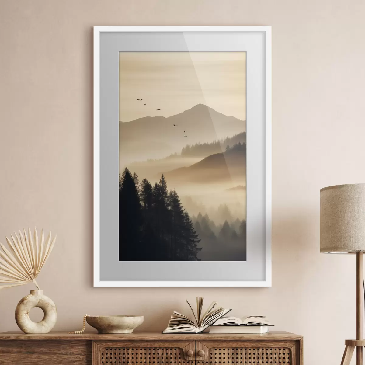 Poster Über dem Nebel f45563