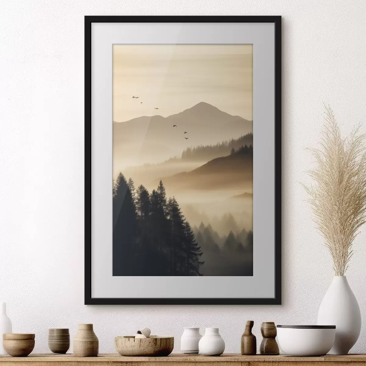Poster Über dem Nebel f45563