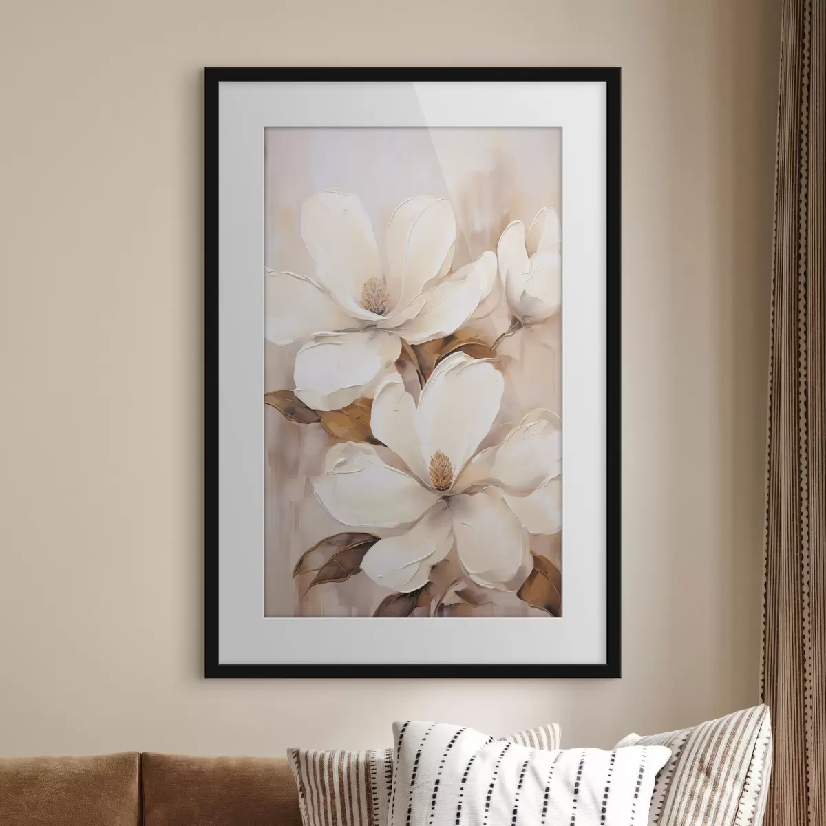 Poster Blüten und Tiefe f45572