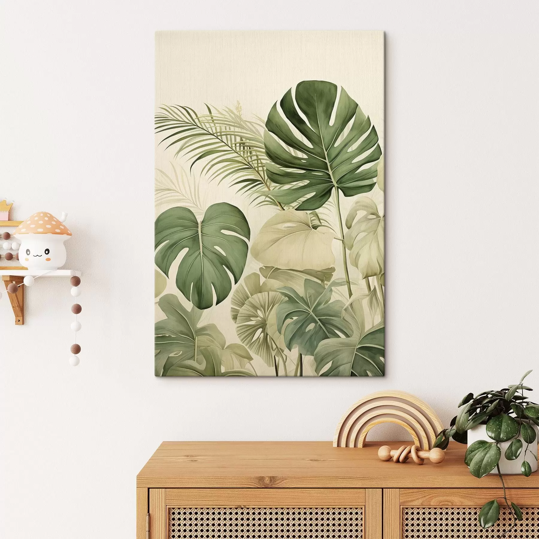 Fototapete Monstera-Blätter und Tropical s45614